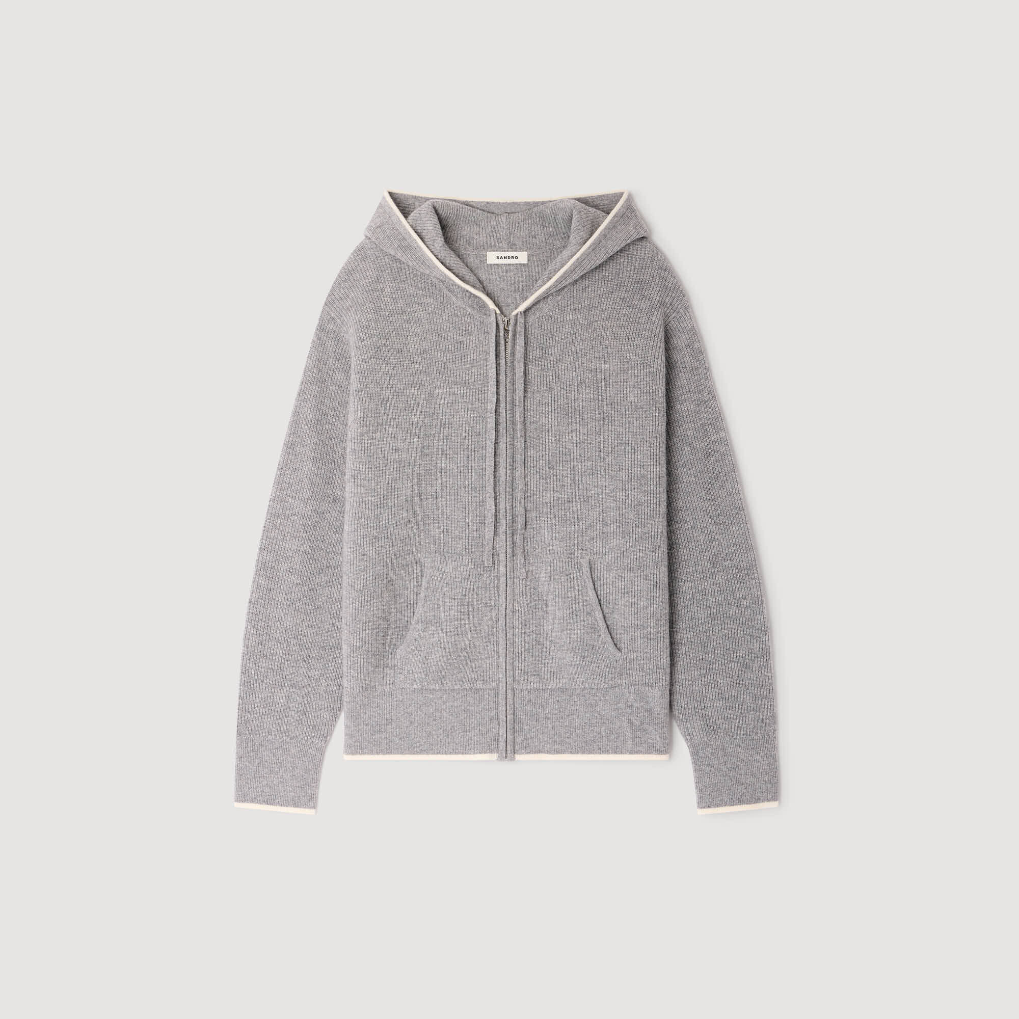 Cardigan con cappuccio