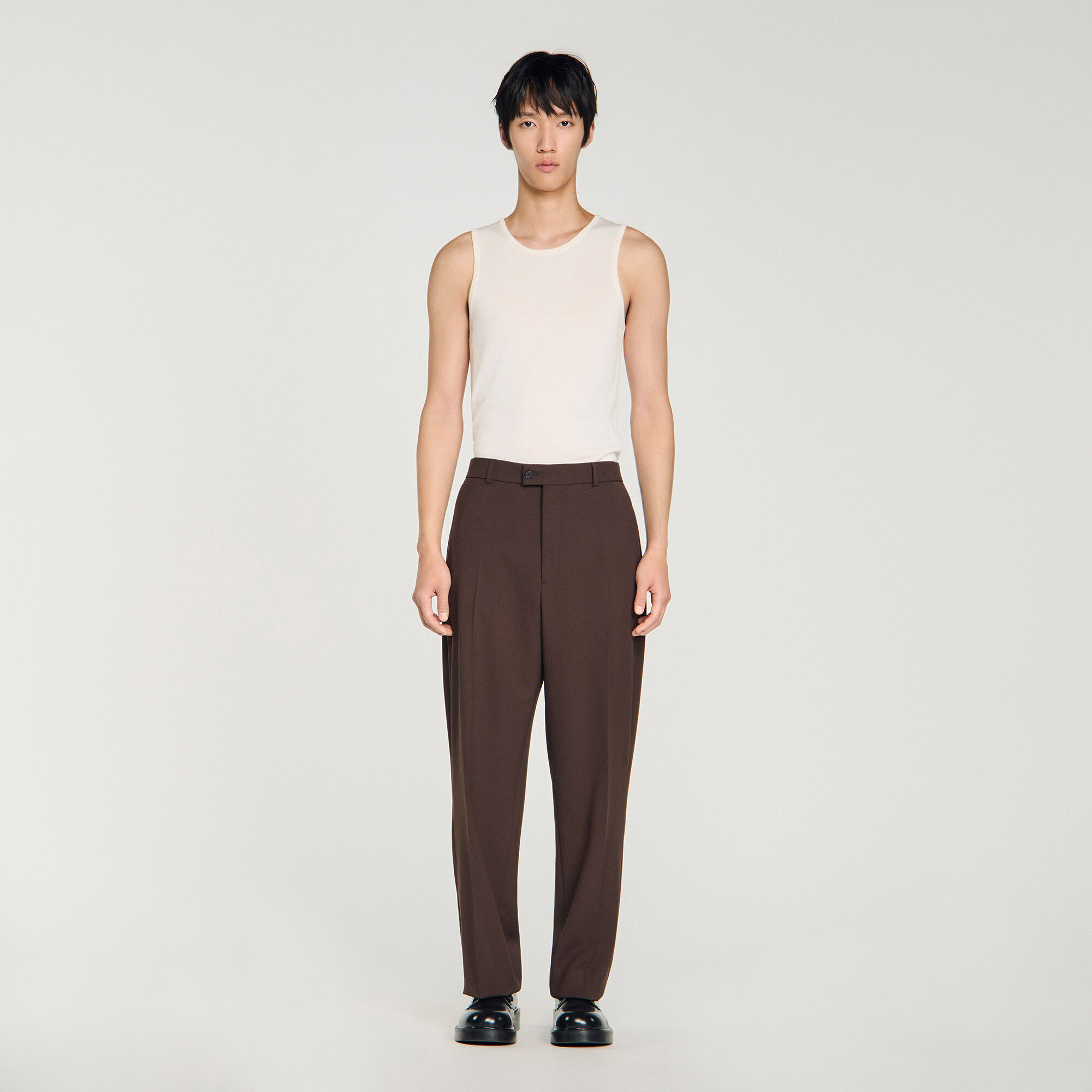 Pantaloni in lana oversize