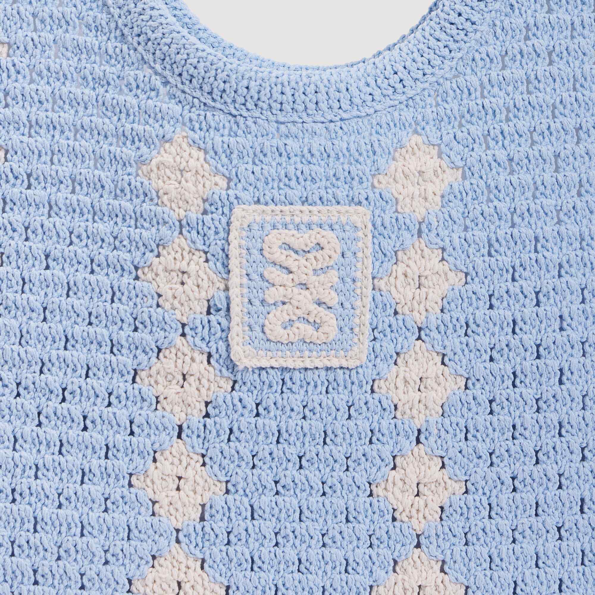 Borsa in maglia a due toni