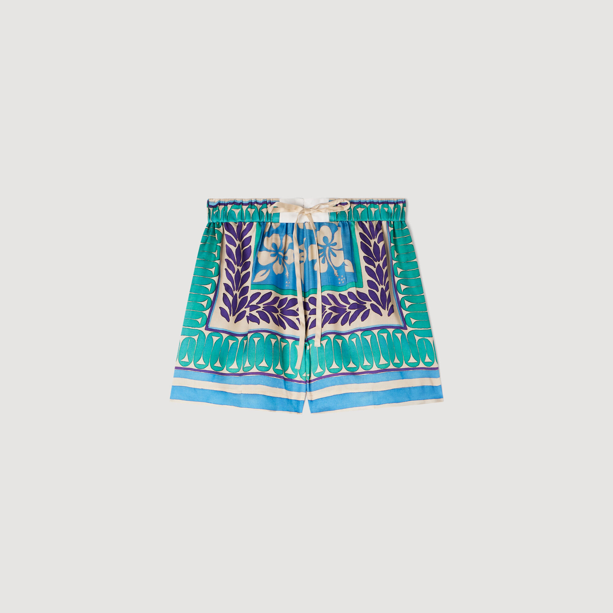 Pantaloncini con stampa floreale