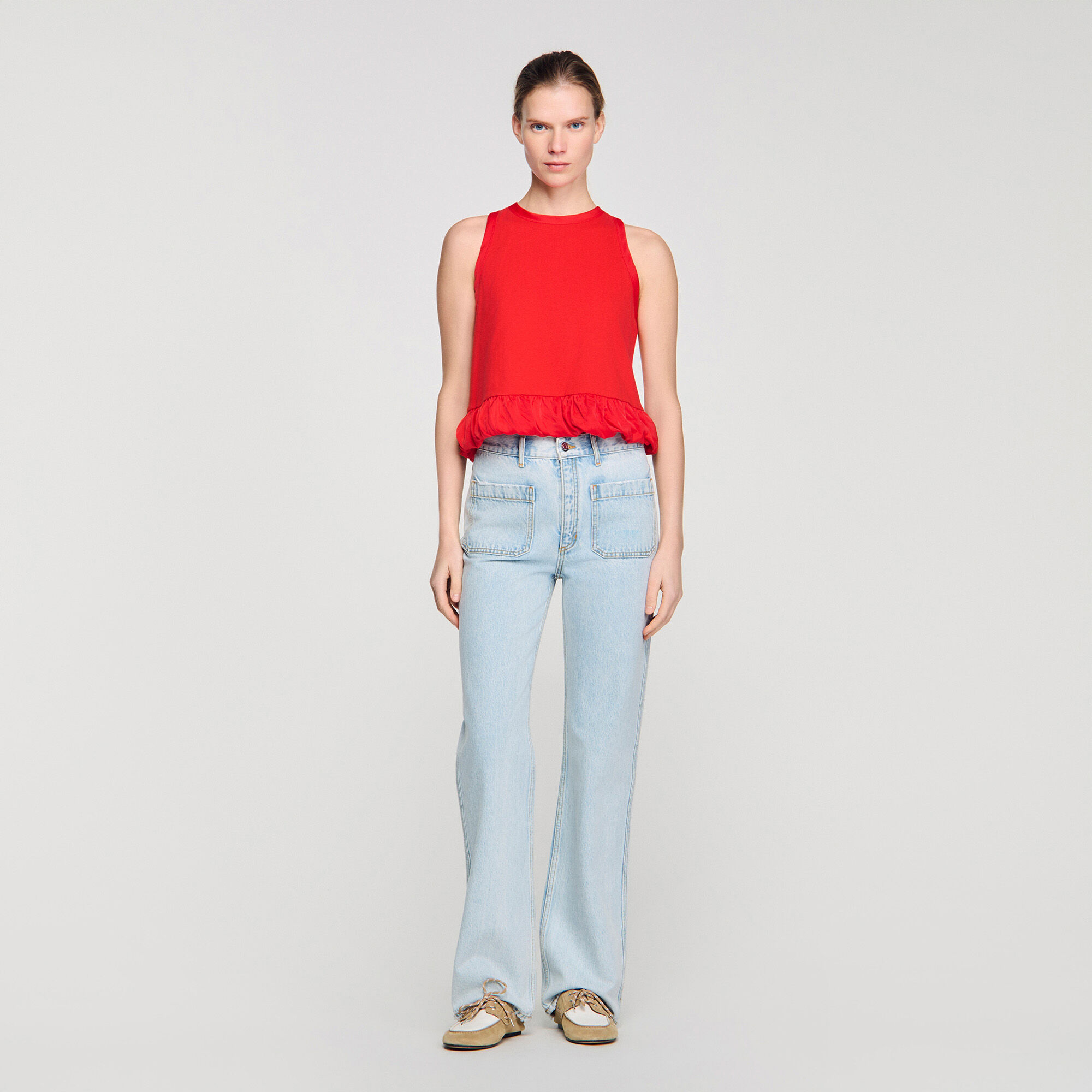 Jeans a gamba dritta