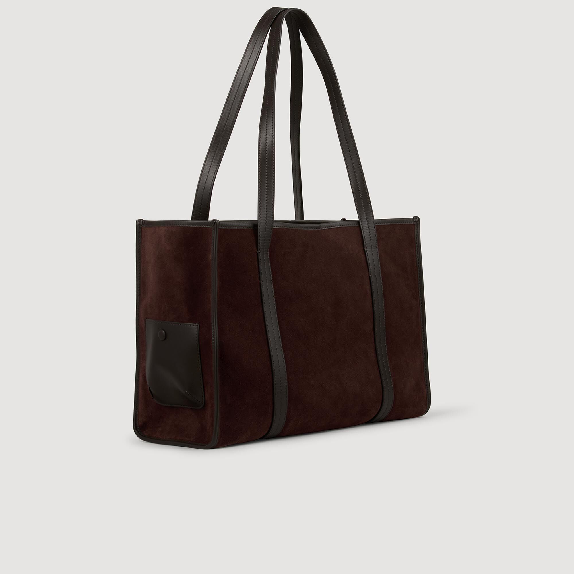 Borsa per spesa in suede morbido