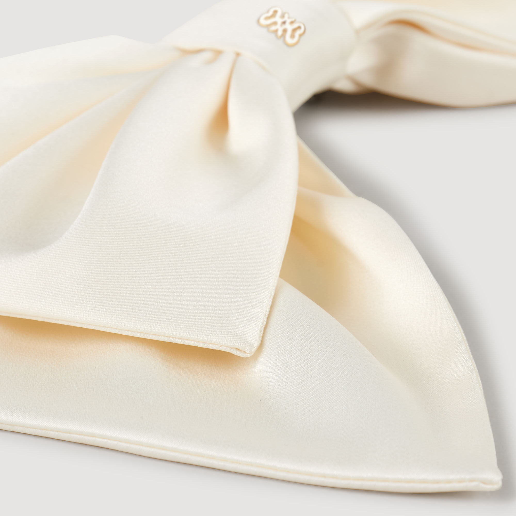 Barrette con fiocco in satin