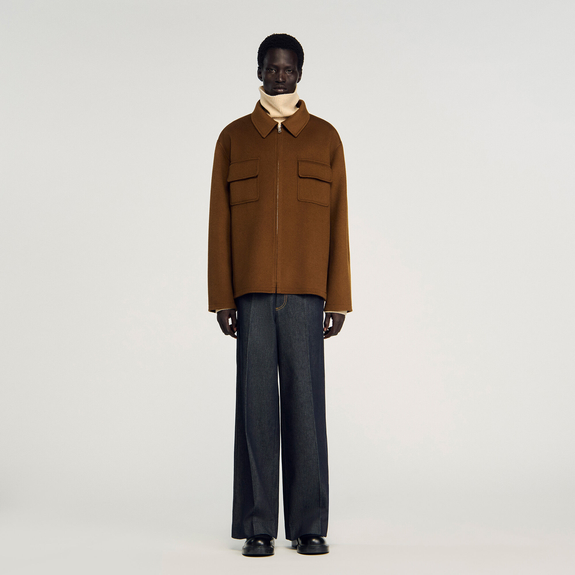 Giacca oversize con cerniera