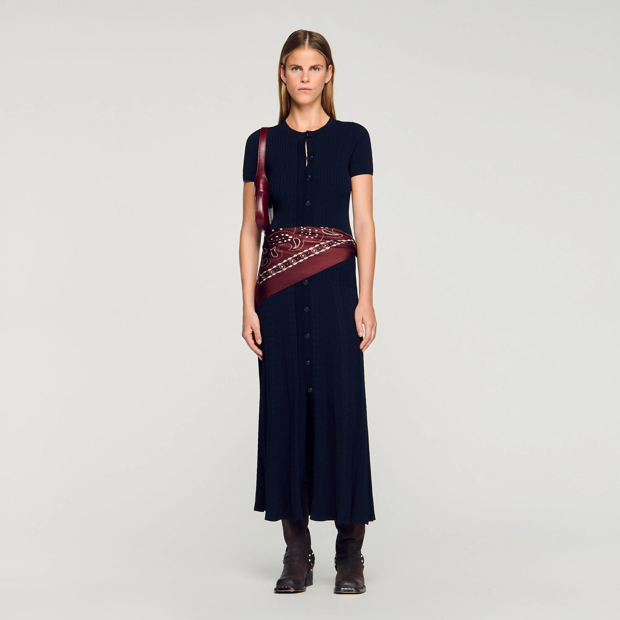 Abito maxi in maglia