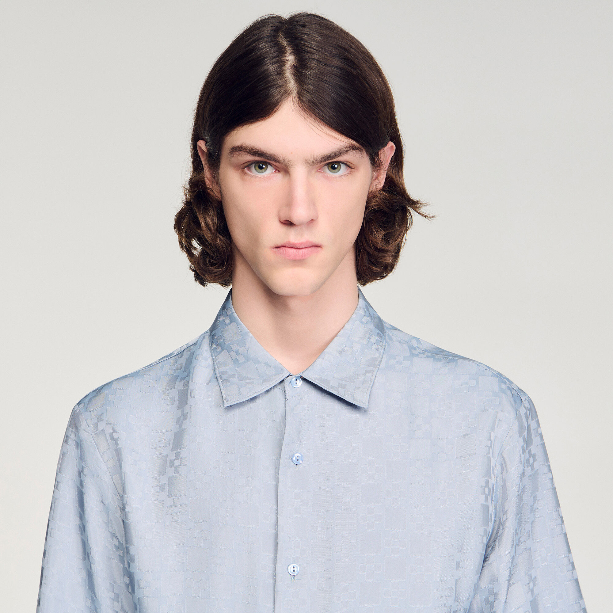 Camicia a quadri con taglio largo
