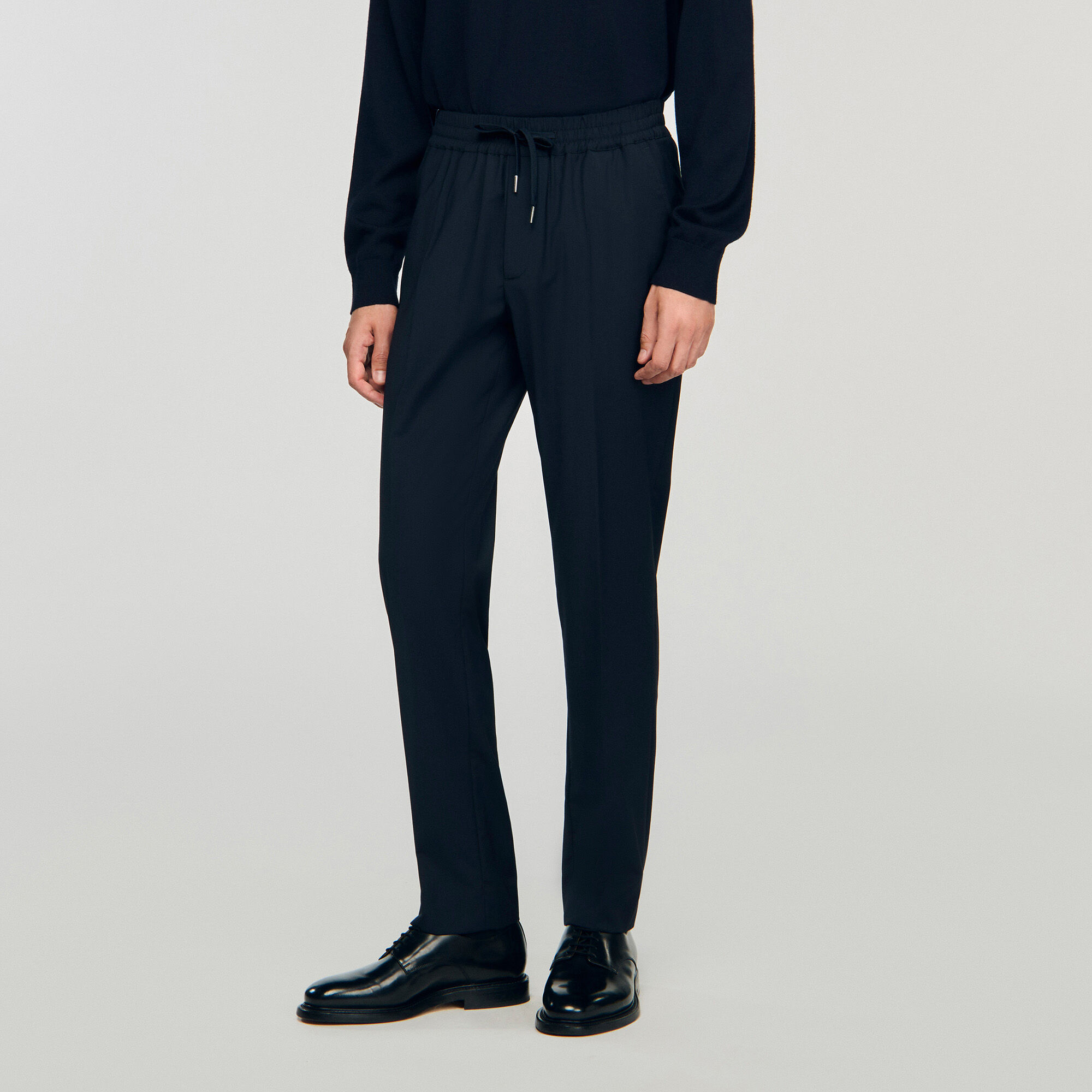 Pantaloni dritti con elastico
