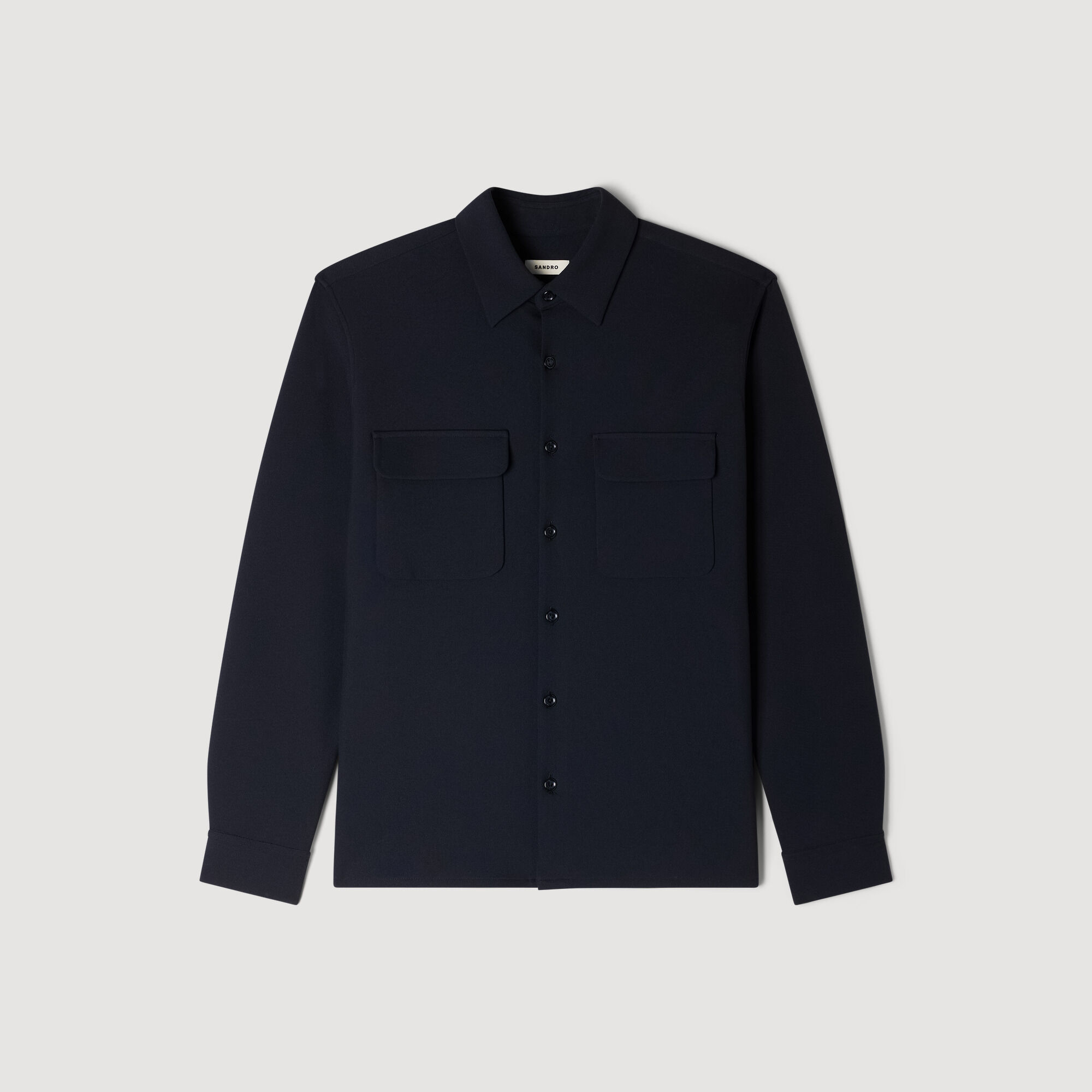 Camicia con tasca applicata