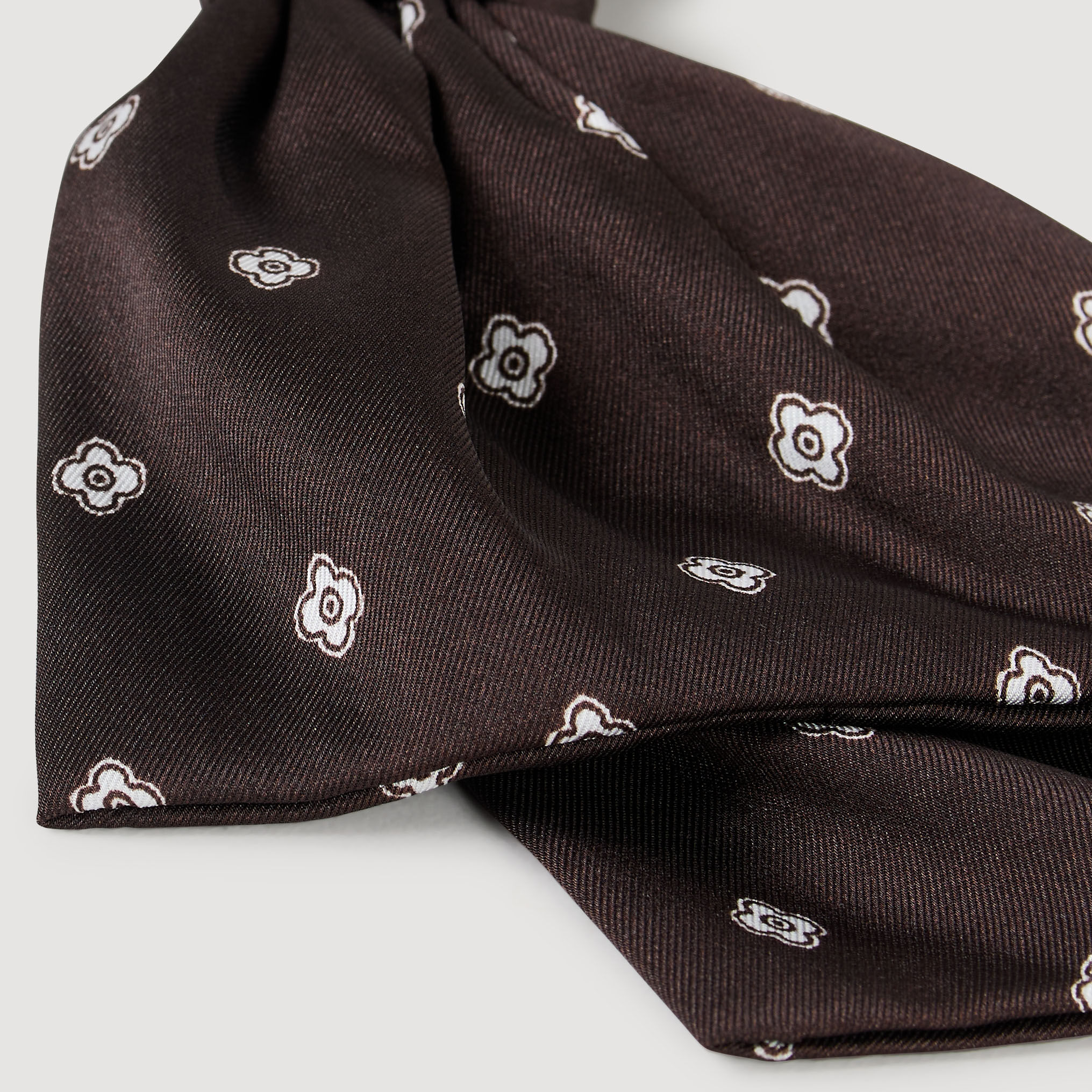 Barretta con fiocco in satin stampato