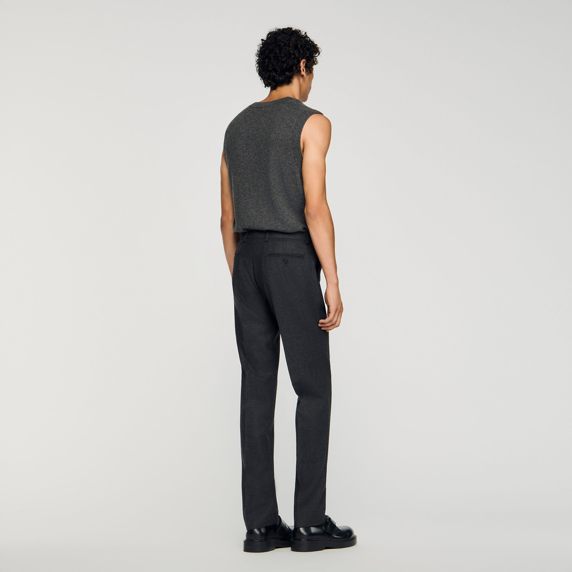 Pantaloni in lana vergine su misura