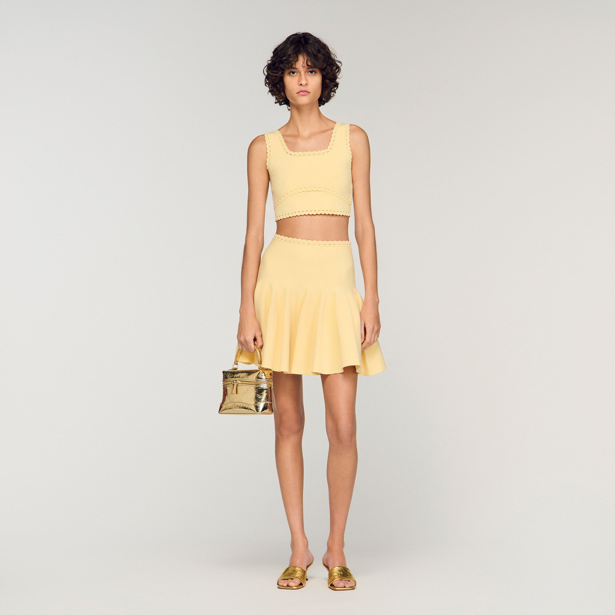 Top corto in maglia