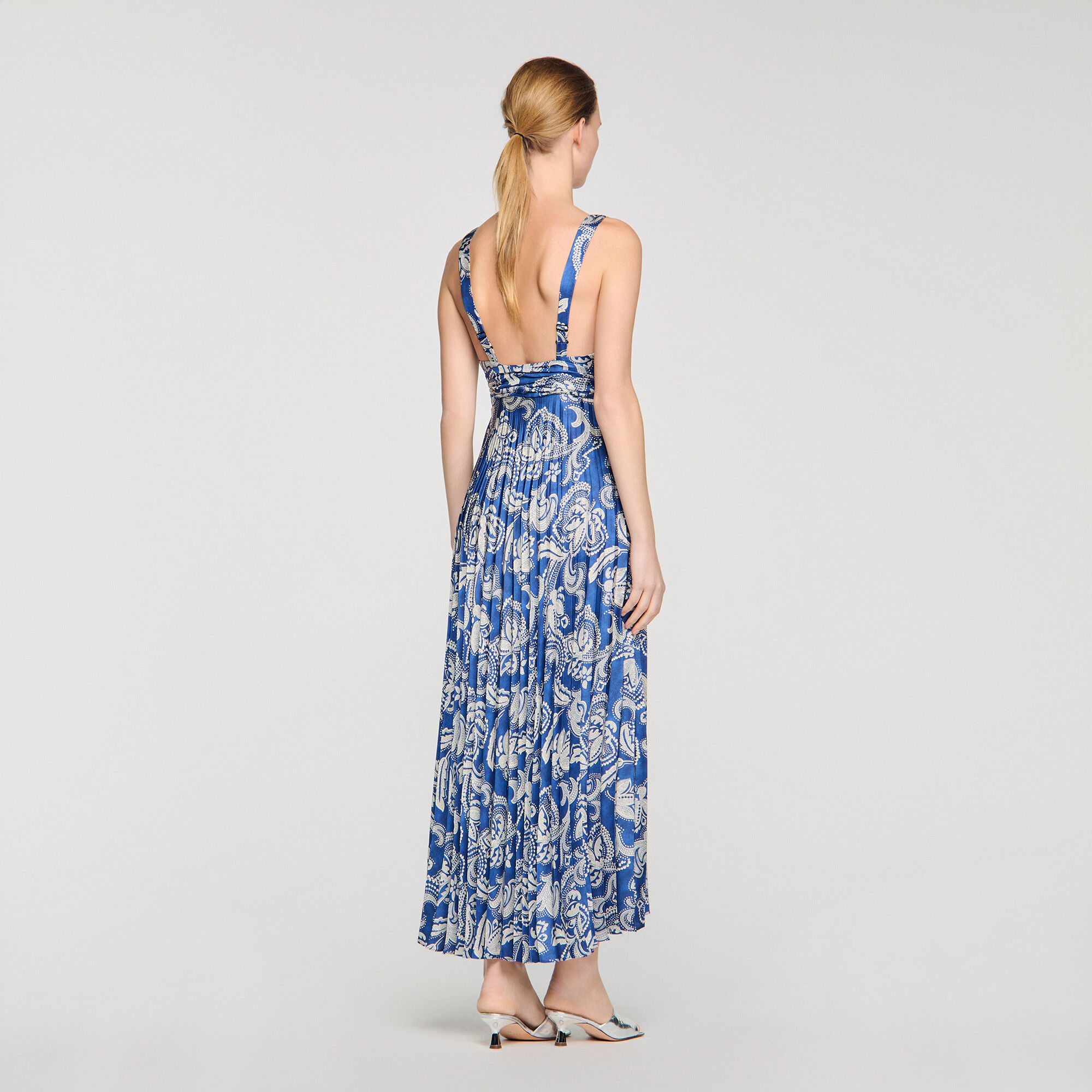 Abito maxi con stampa floreale