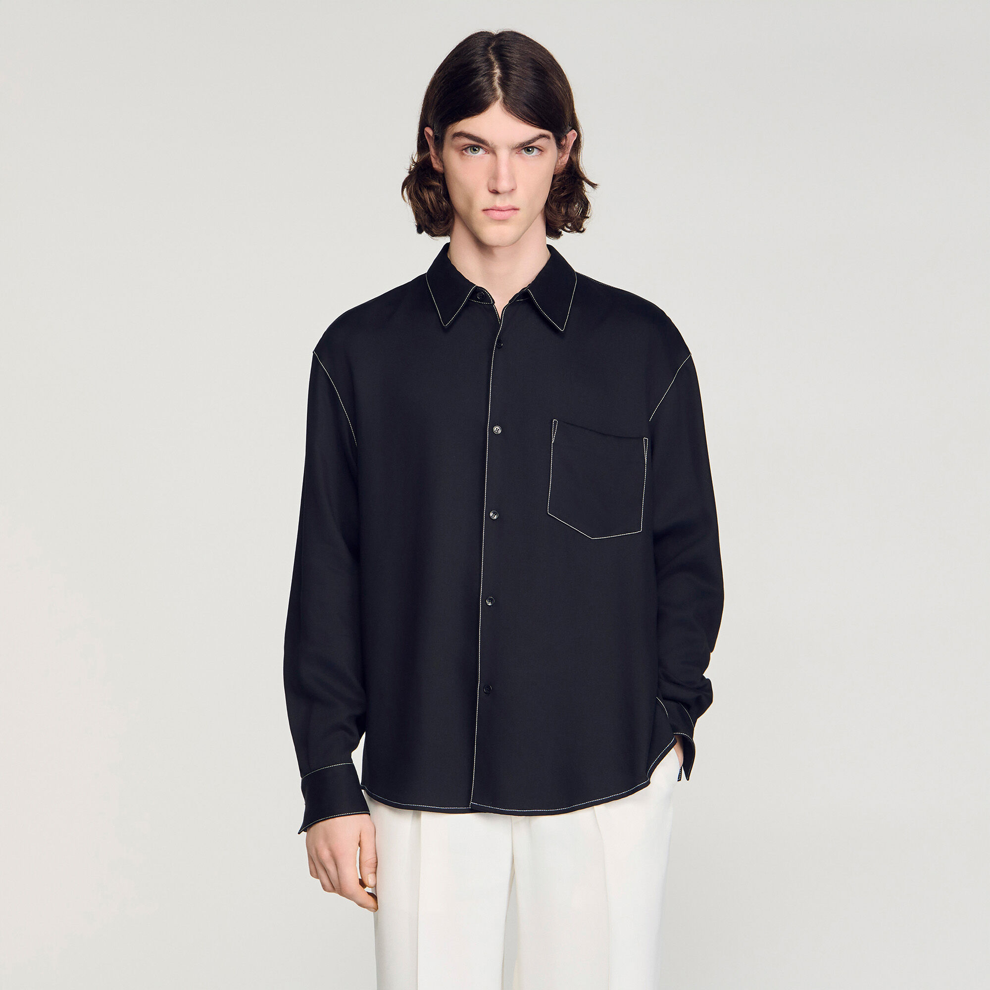 Camicia con taglio ampio