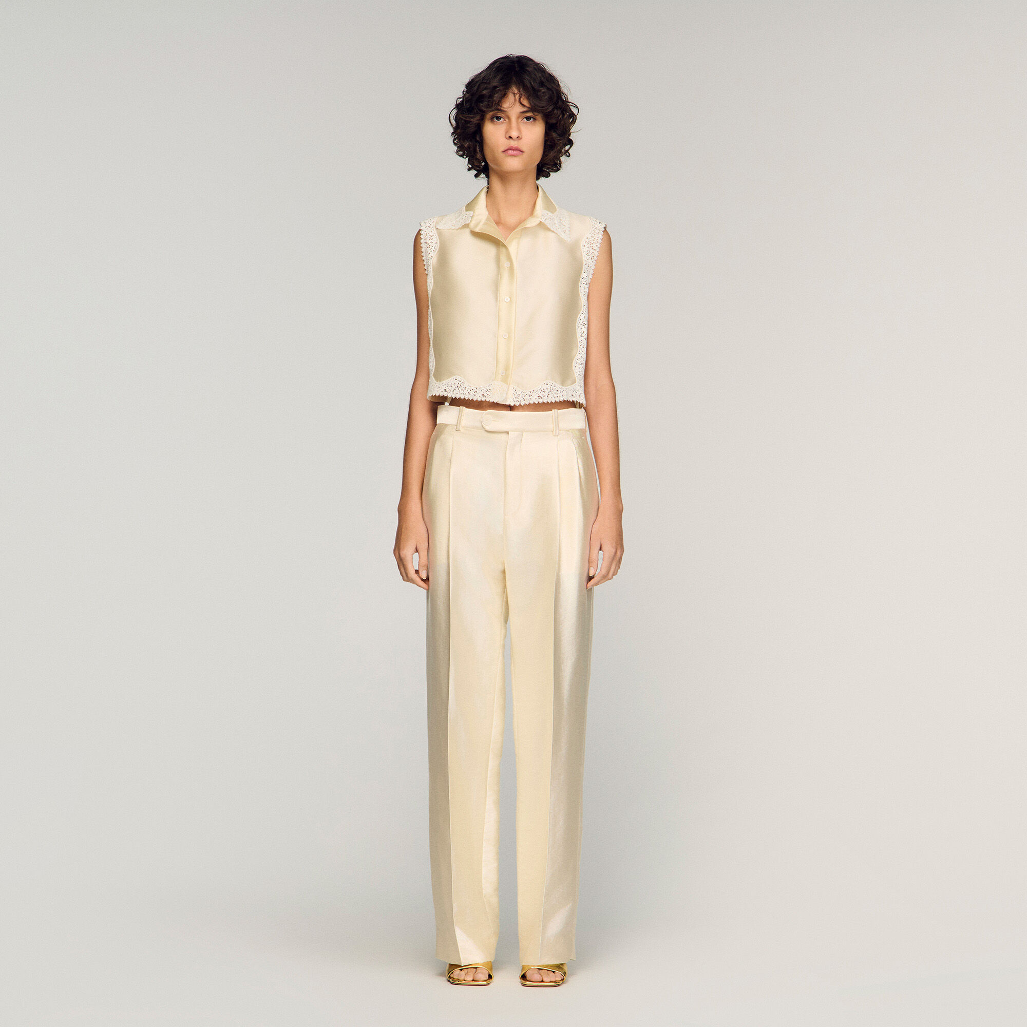 Pantaloni in satin