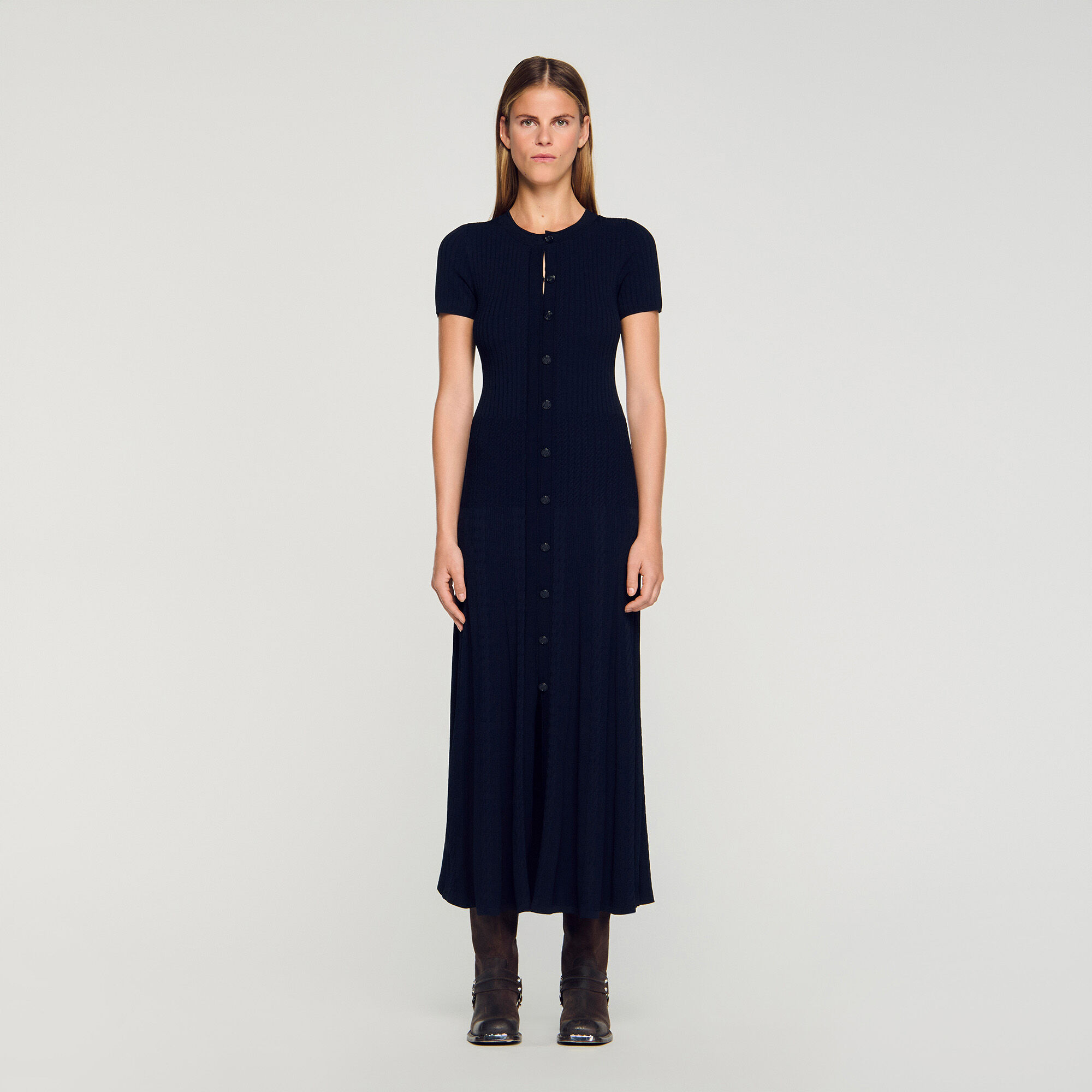 Abito maxi in maglia