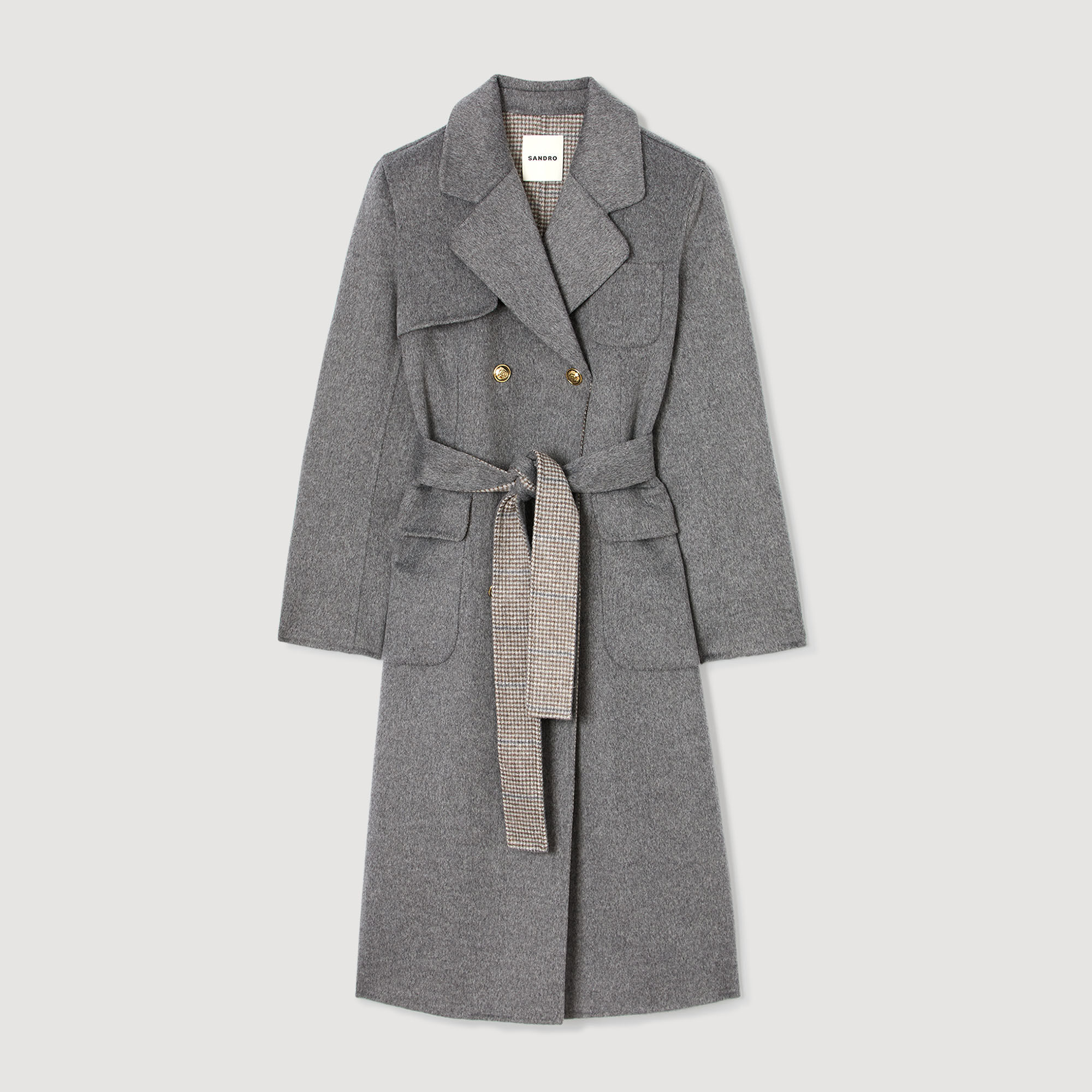 Cappotto a doppio volto con quadri