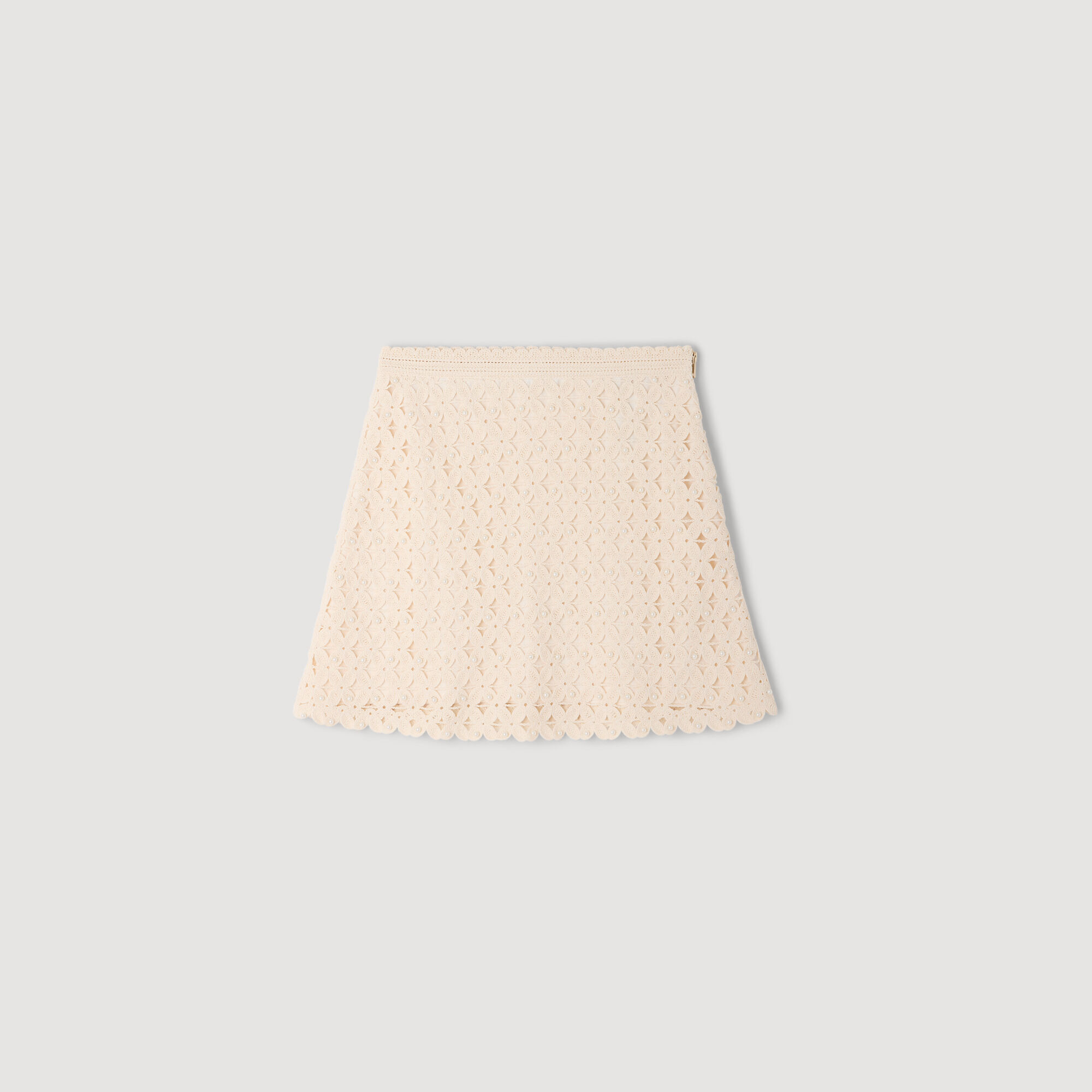 Mini gonna a crochet con perline
