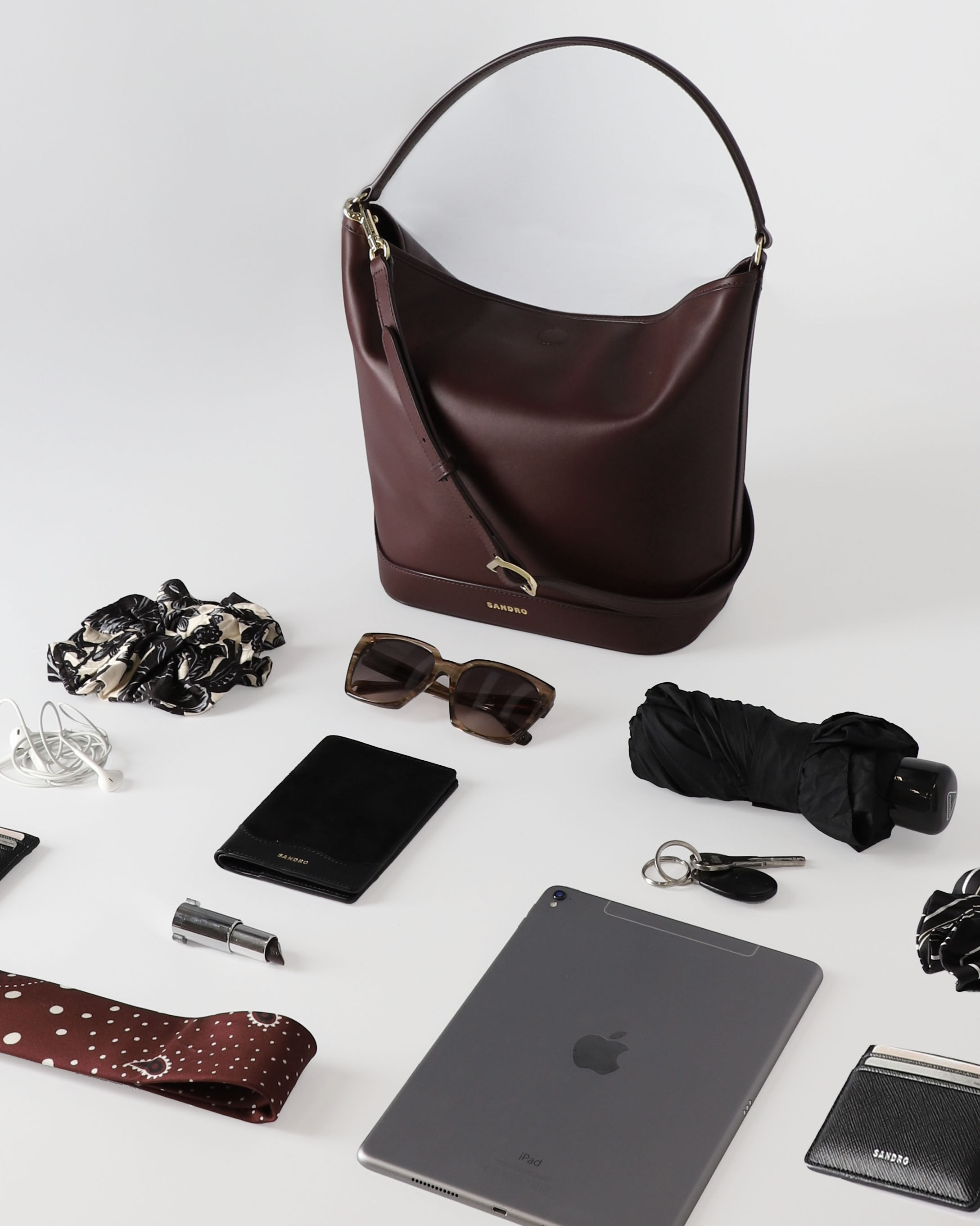 Borsa a secchiello in pelle TANGOSO