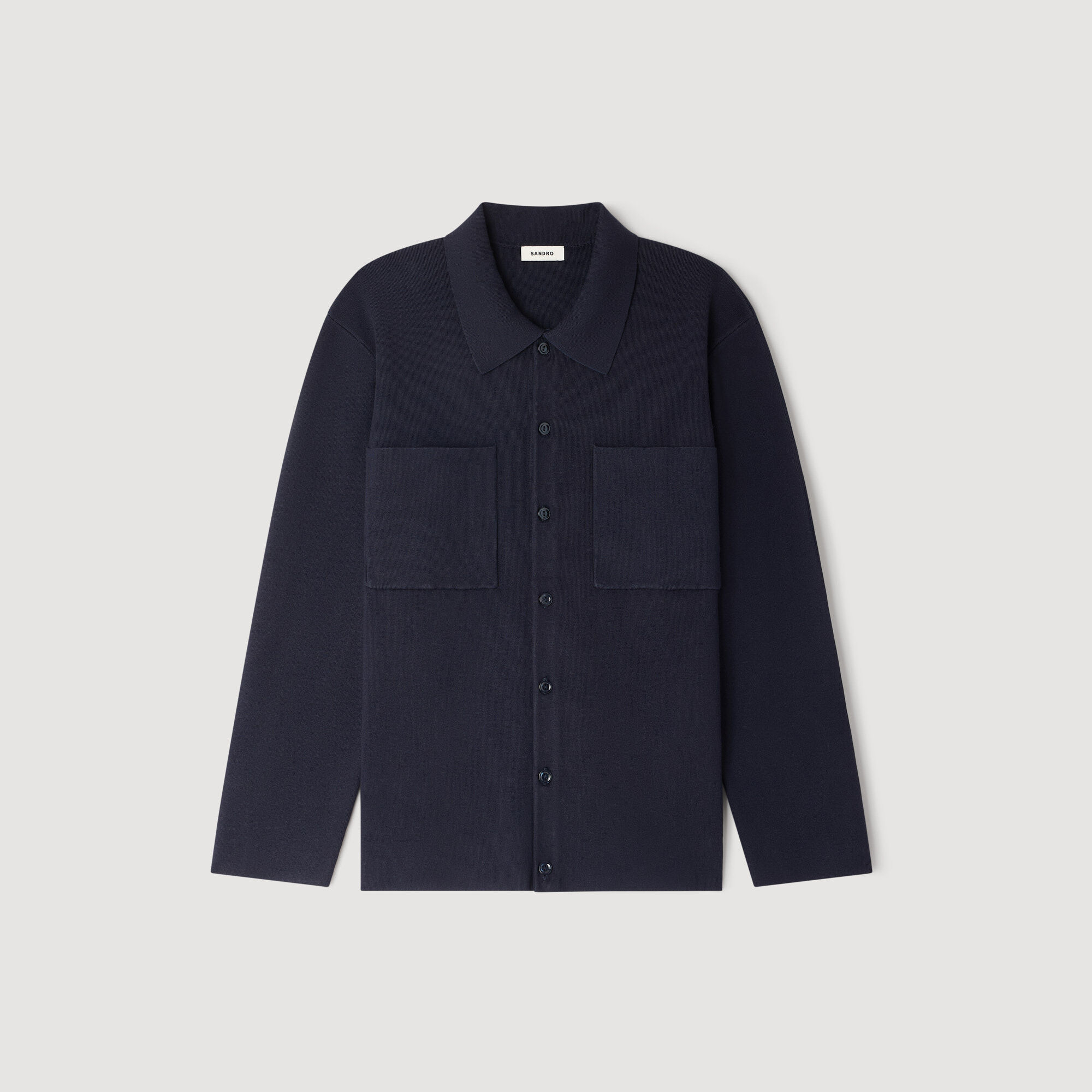 Giacca a maglia con camicia