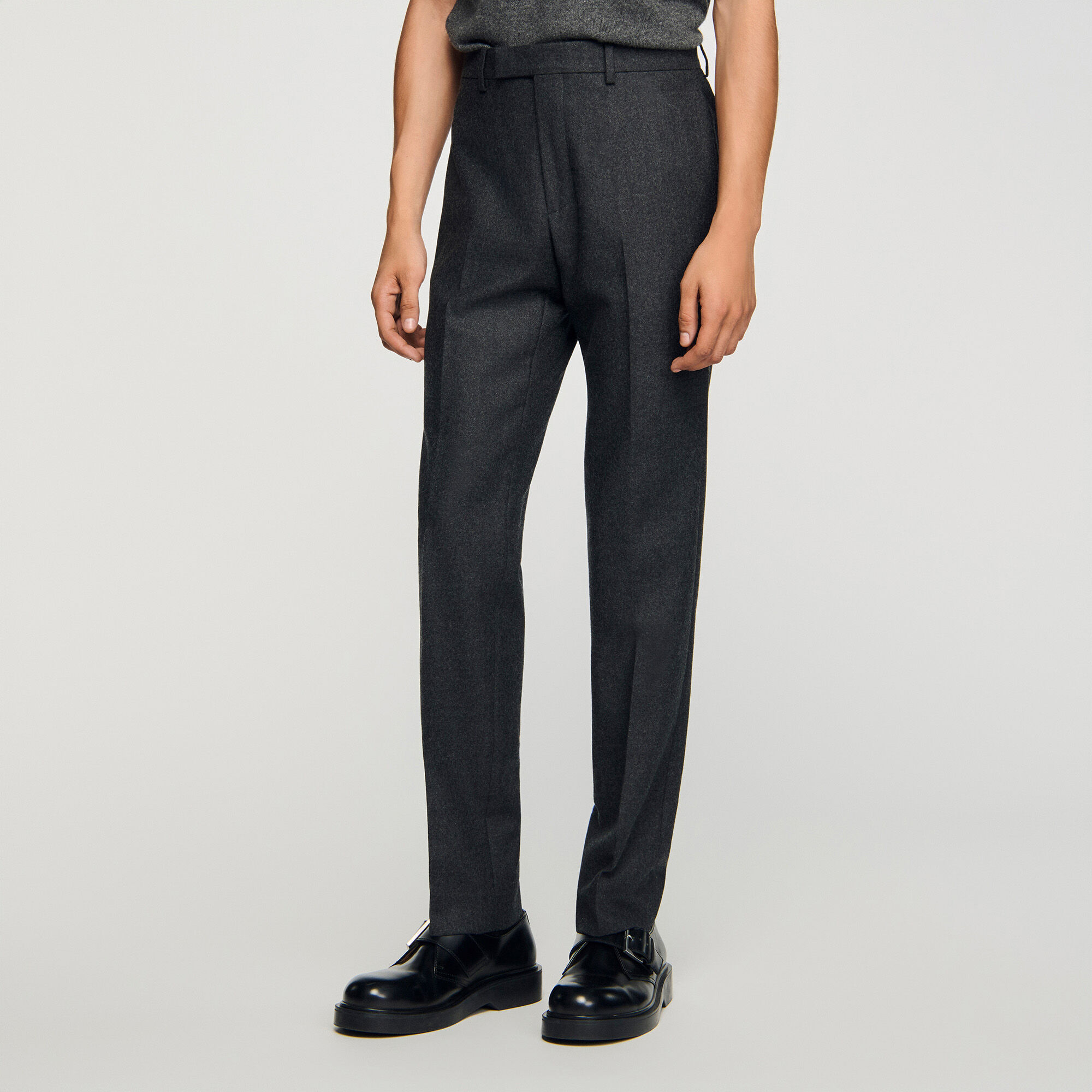 Pantaloni in lana vergine su misura