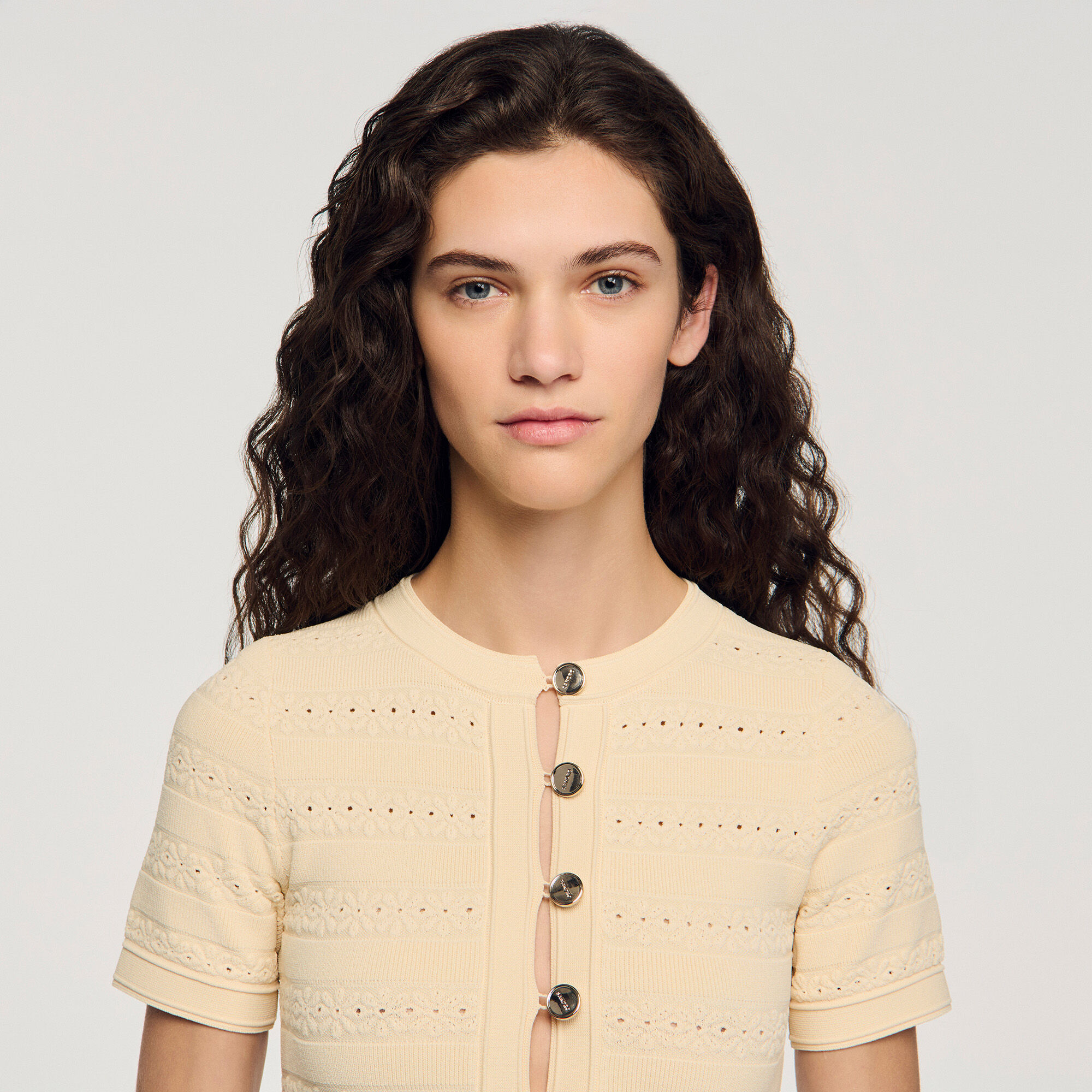 Mini vestito a maglia con stampa floreale