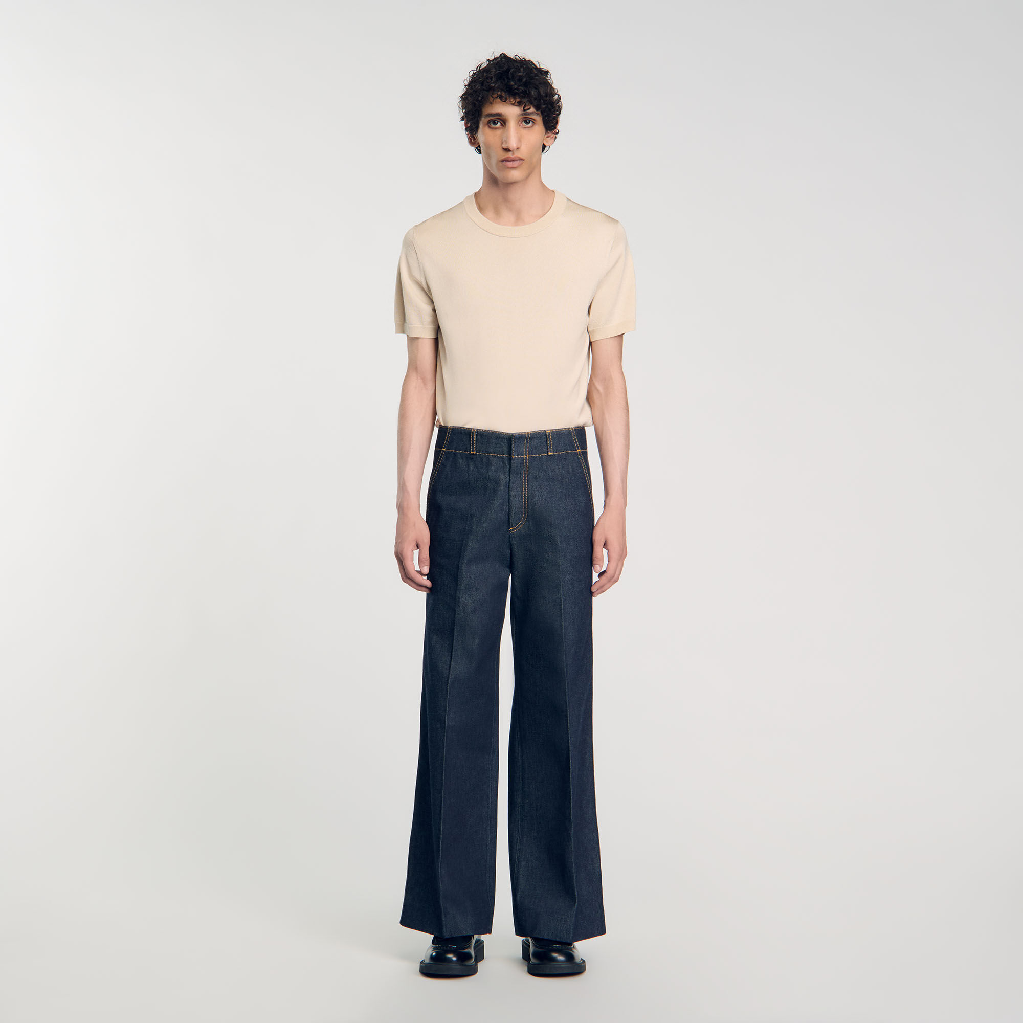 Jeans a gamba larga