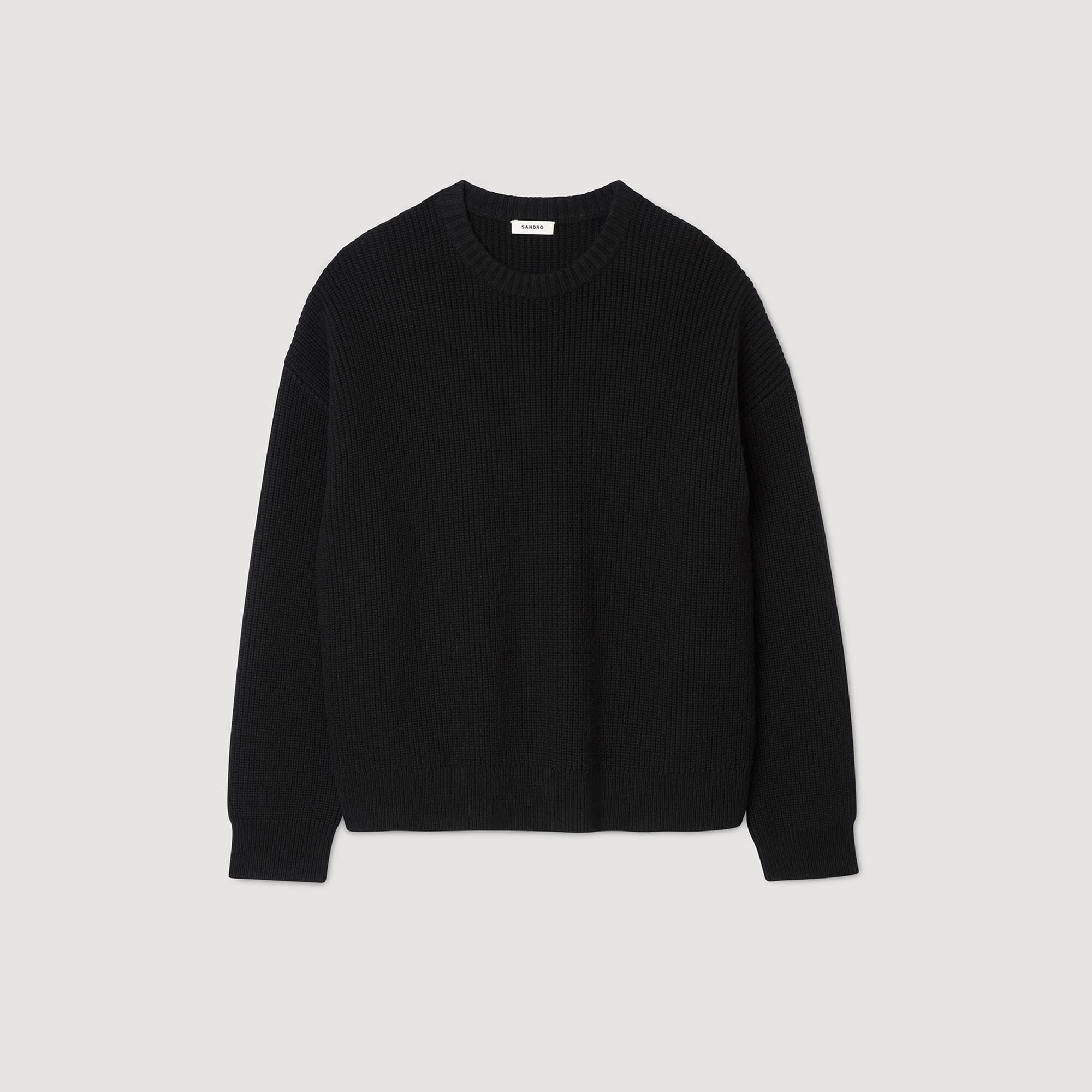 Pullover in maglia a costine