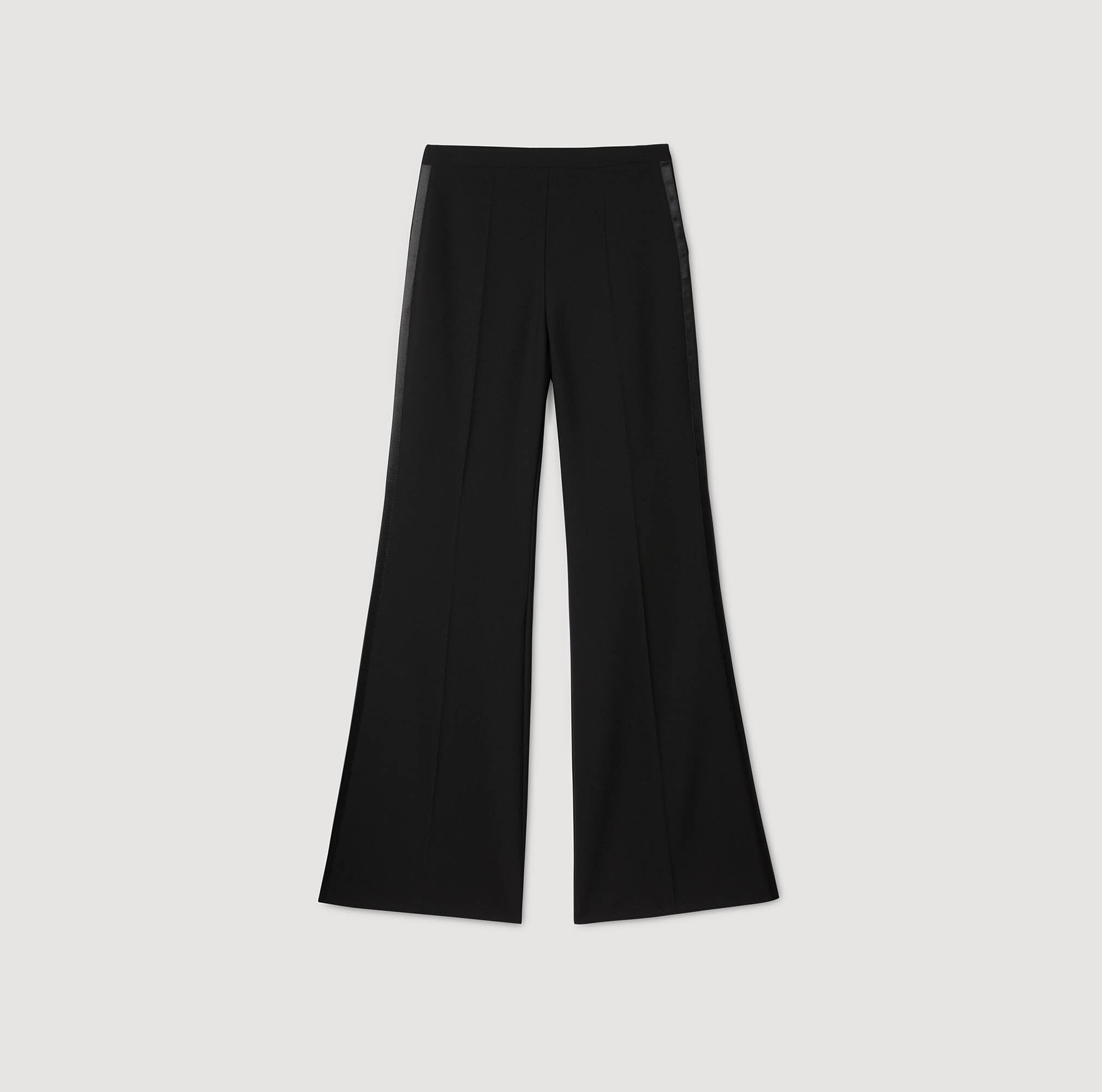 Pantaloni per uomo in seta con righe