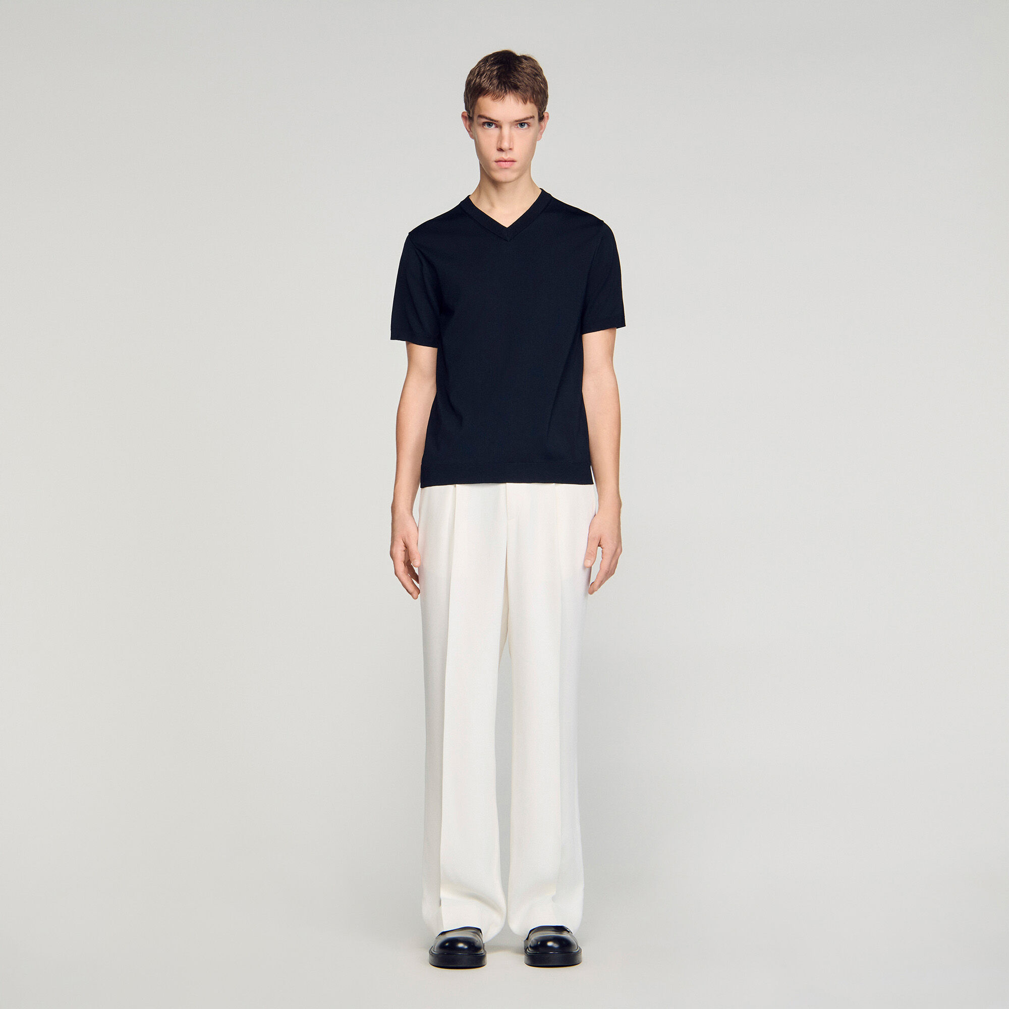 T-shirt girocollo a maniche corte