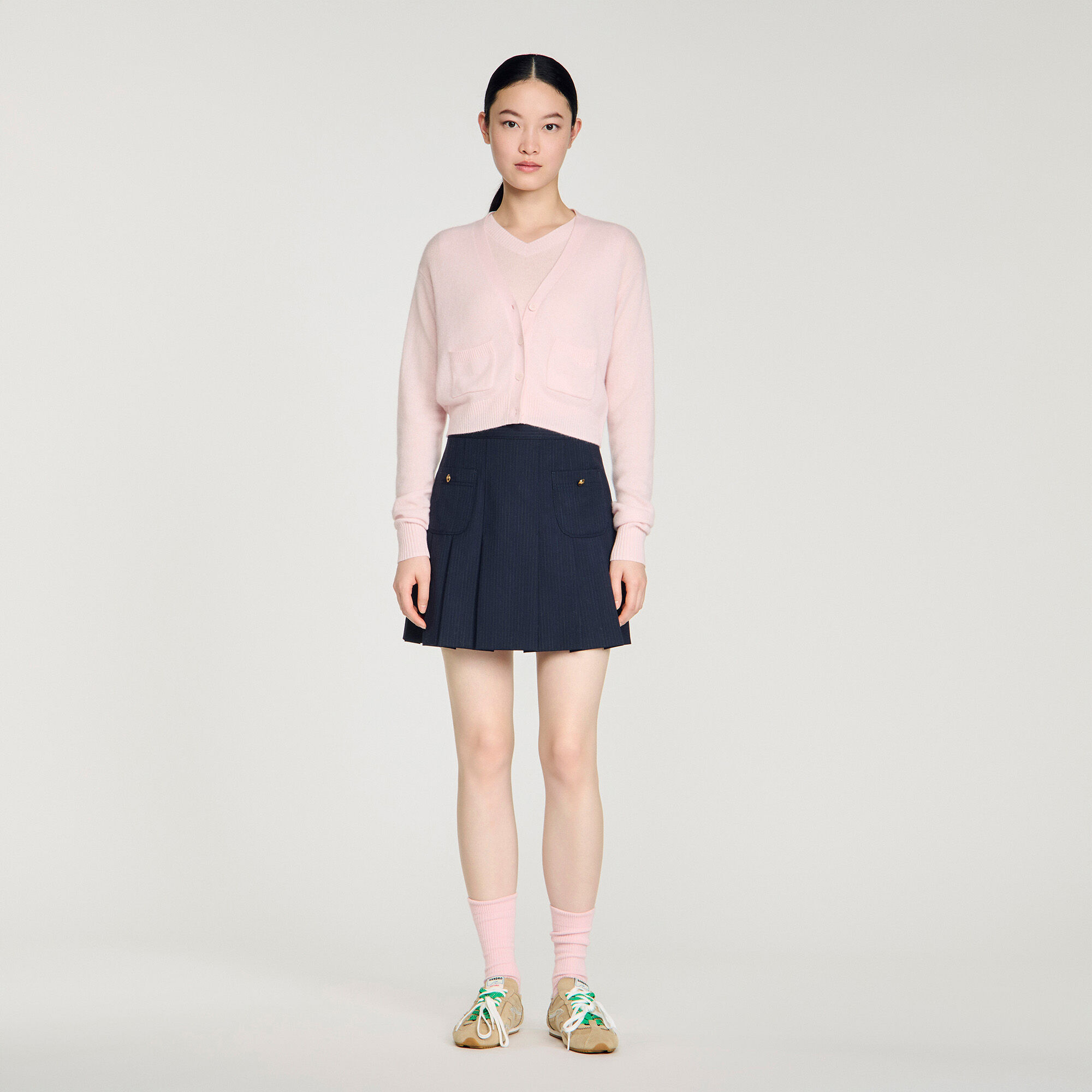 Cardigan corto in cashmere