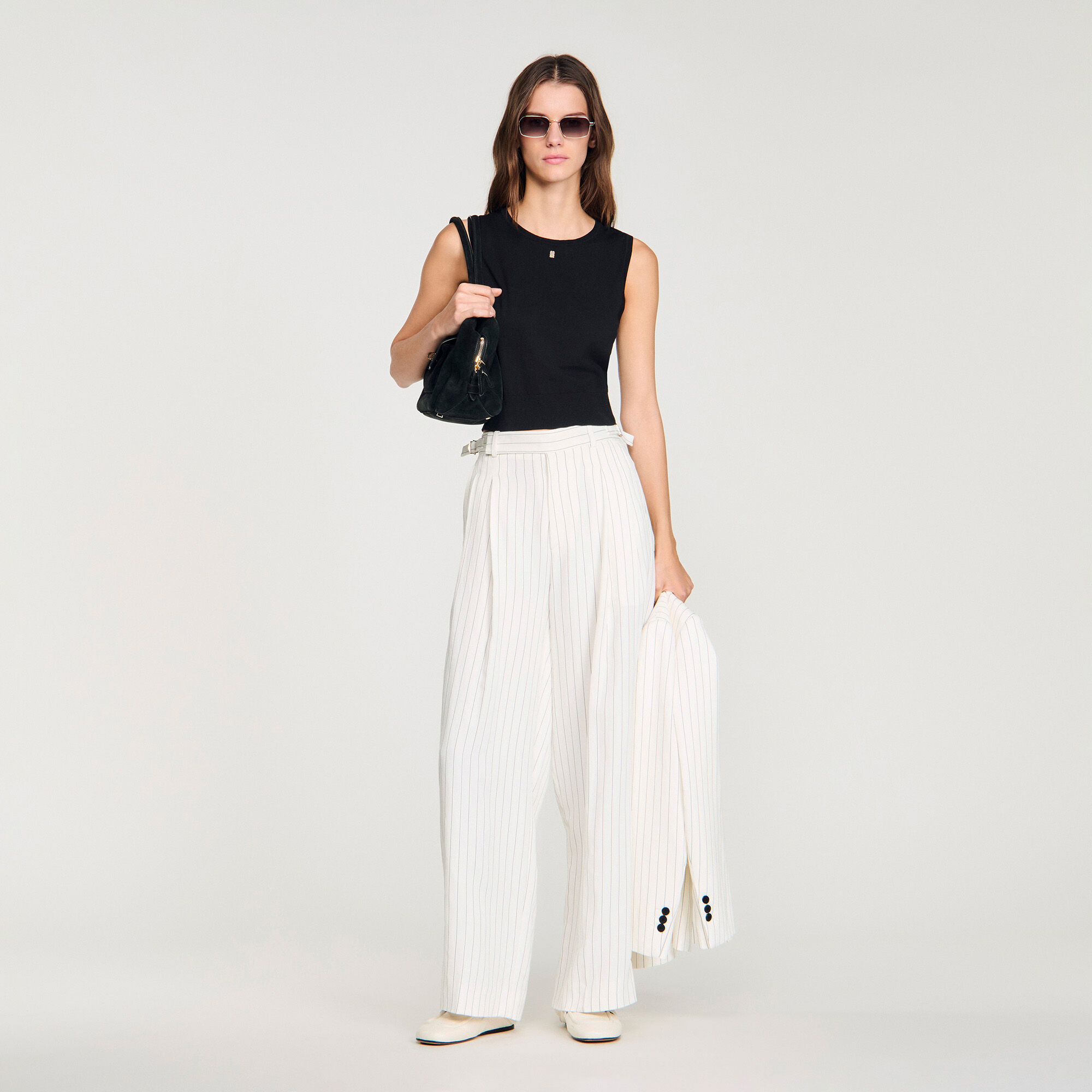 Pantaloni per abito a righe