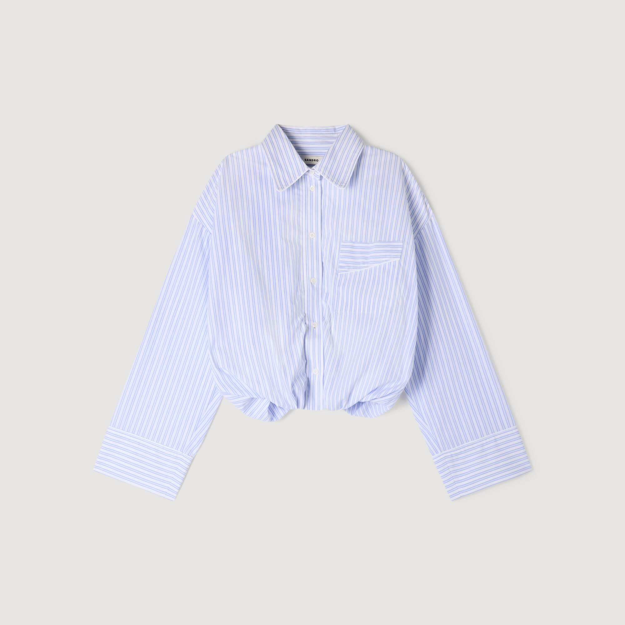 Camicia corta a righe