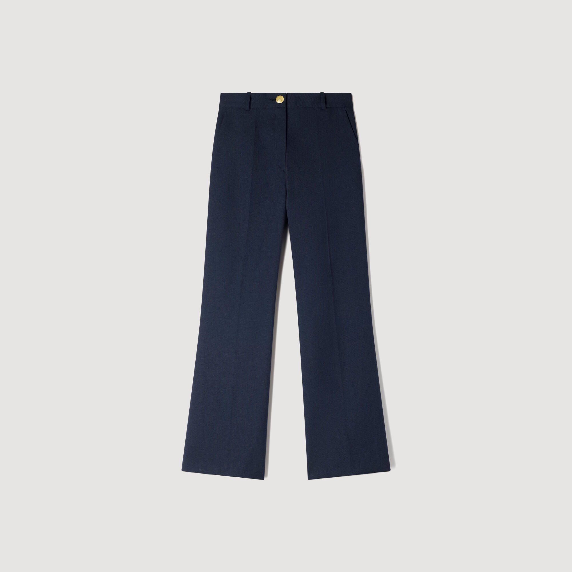 Pantaloni larghi in lana