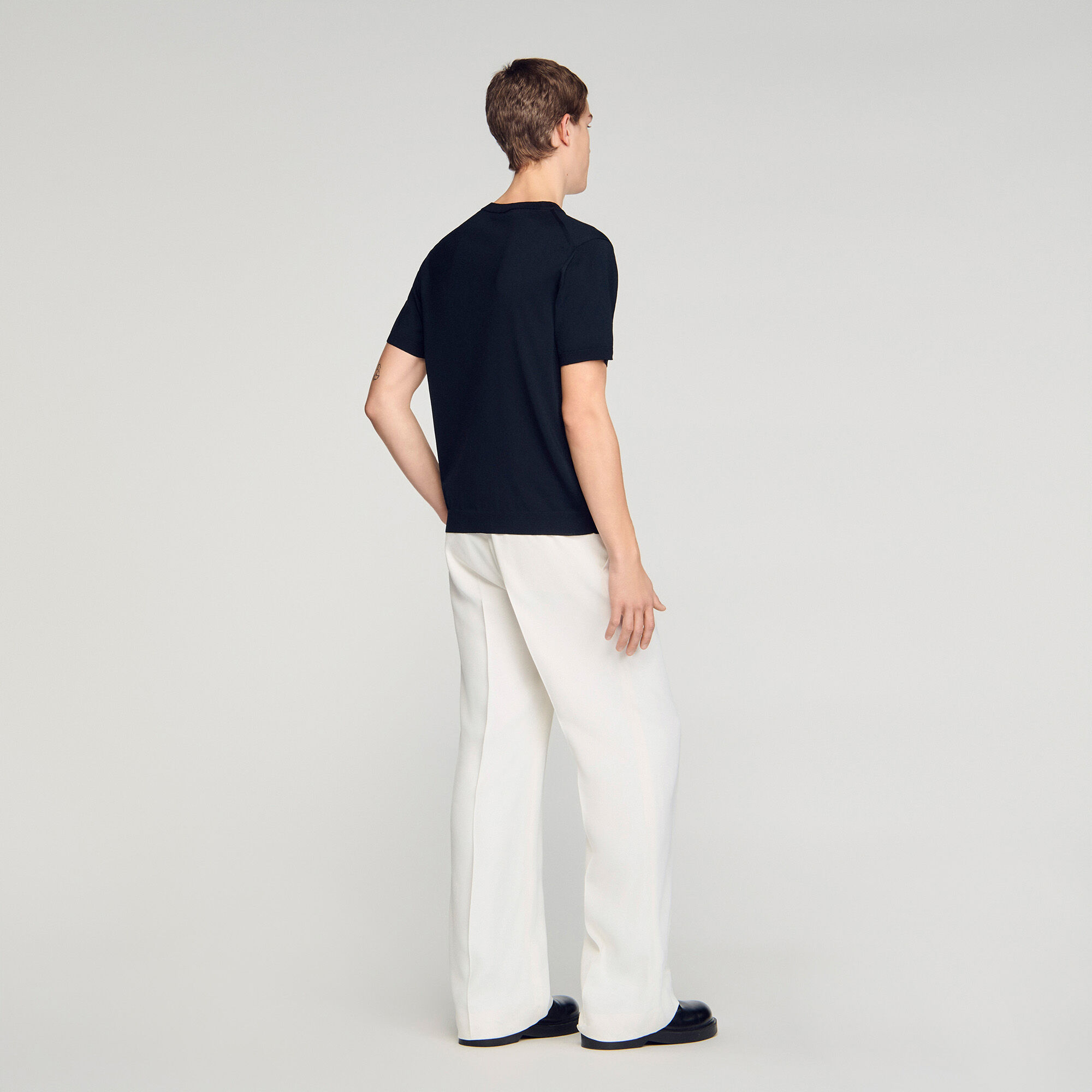 T-shirt girocollo a maniche corte
