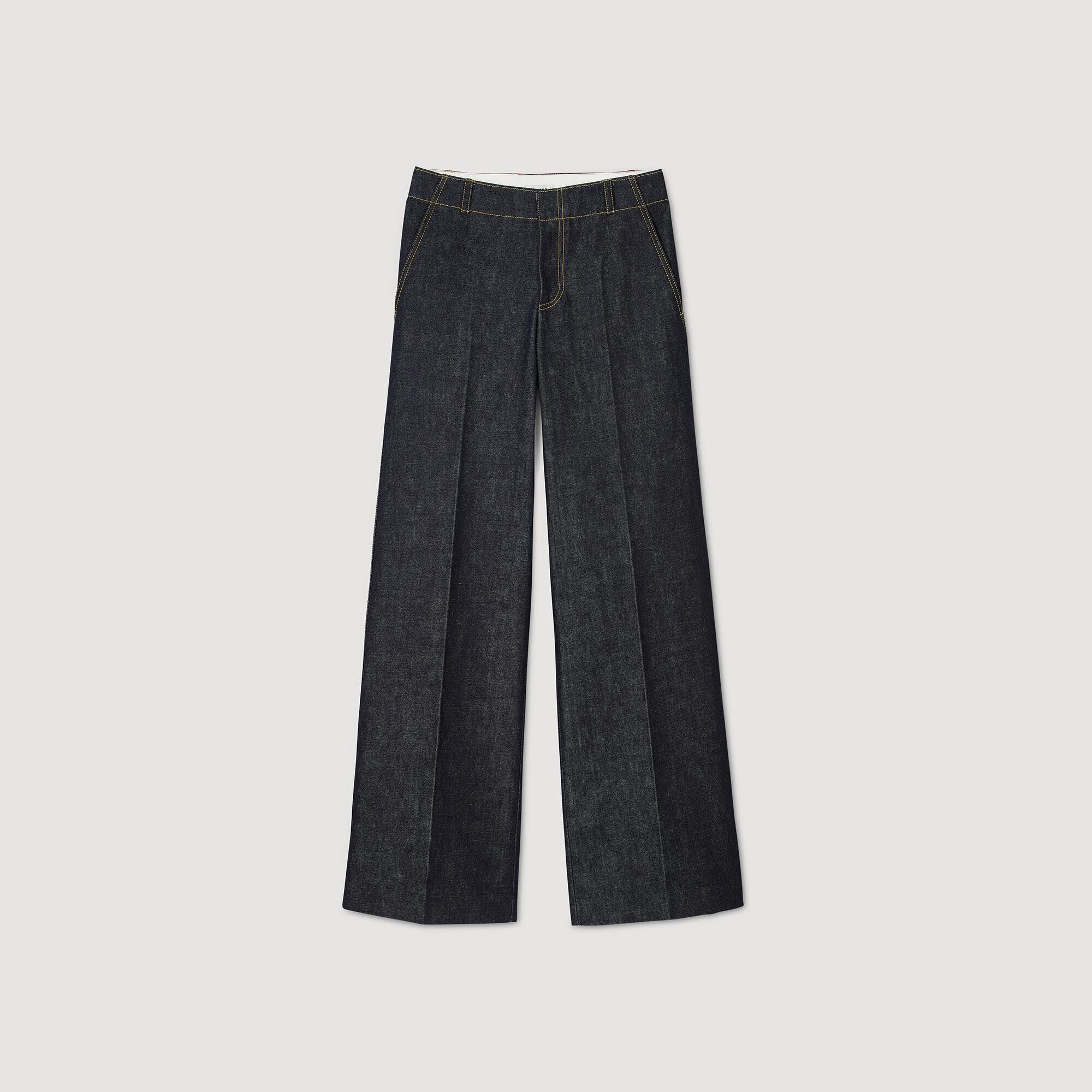 Jeans a gamba larga