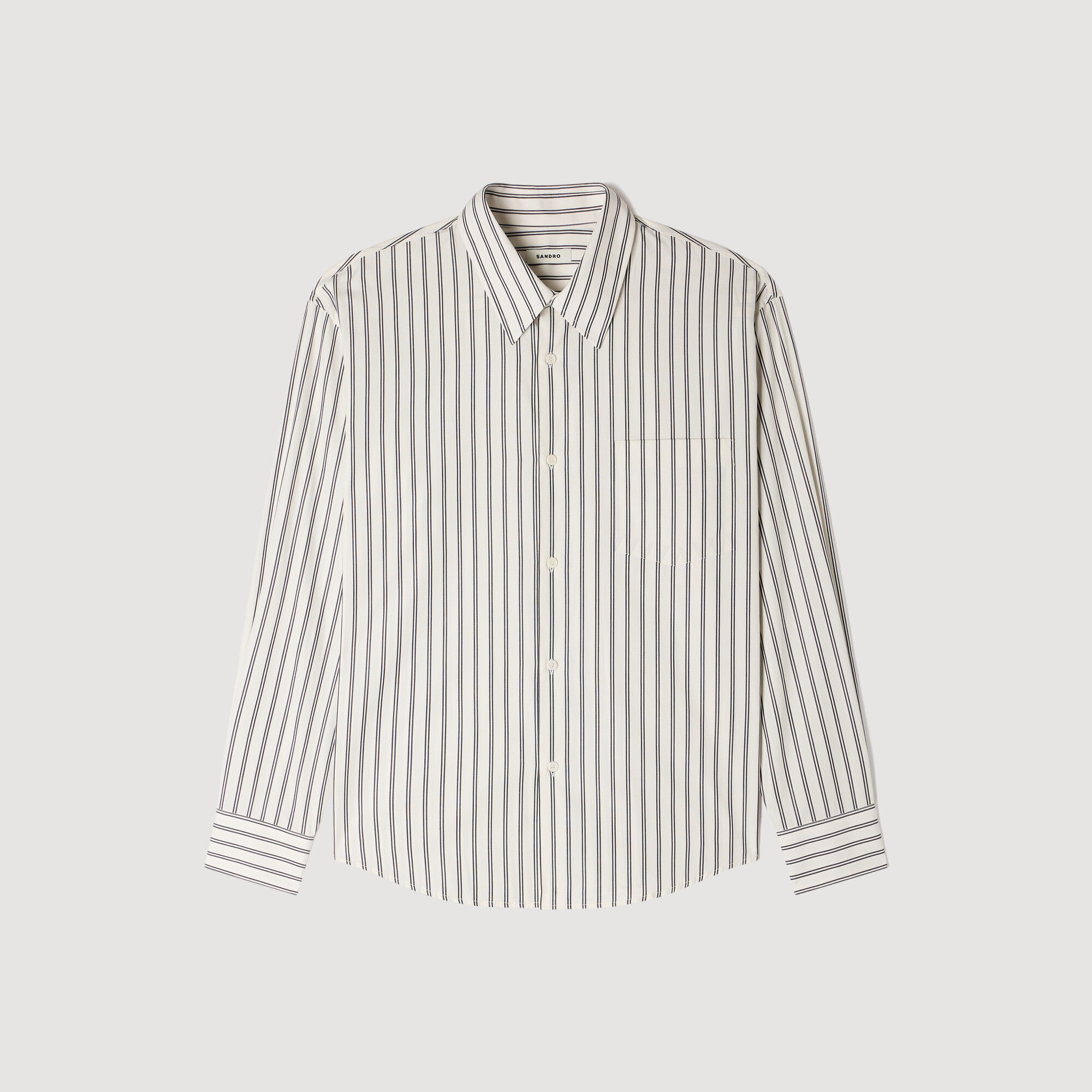 Camicia in cotone a righe