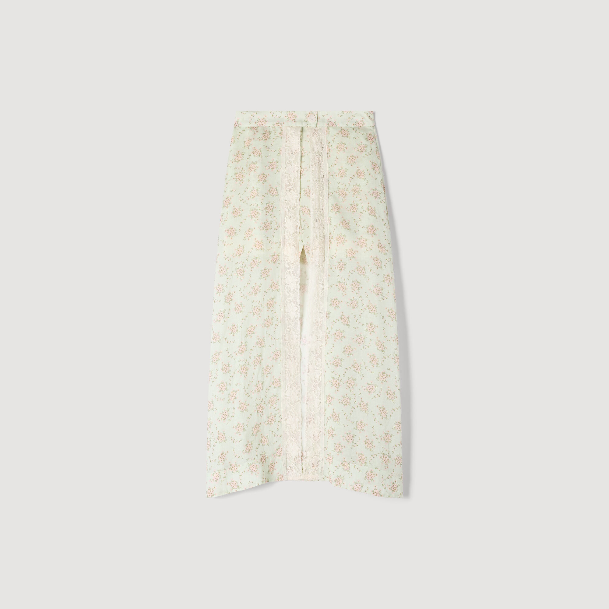 Skort maxi con stampa floreale