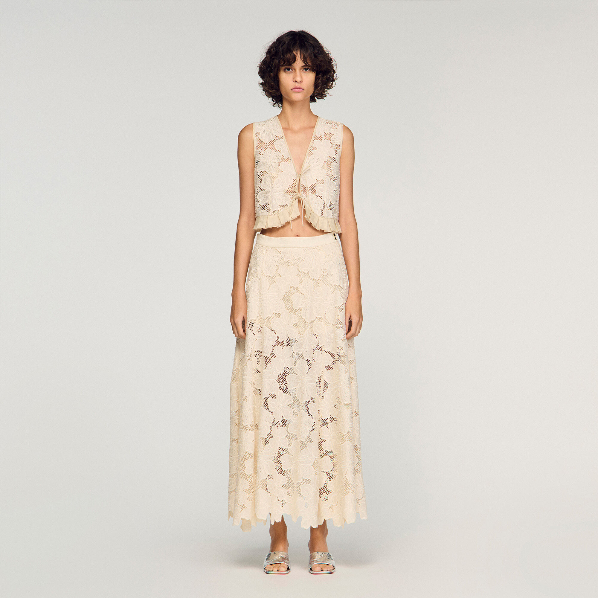 Maxi gonna in pizzo