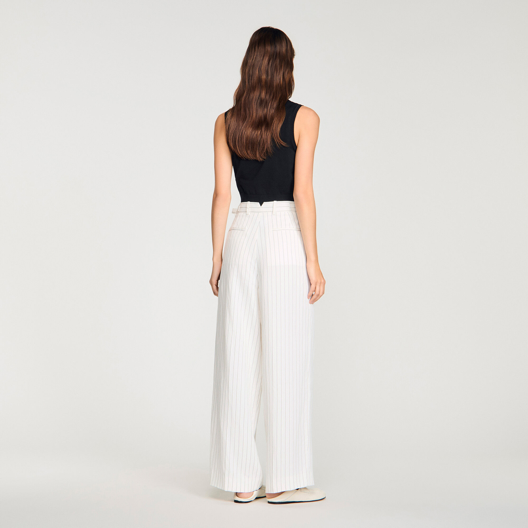 Pantaloni per abito a righe