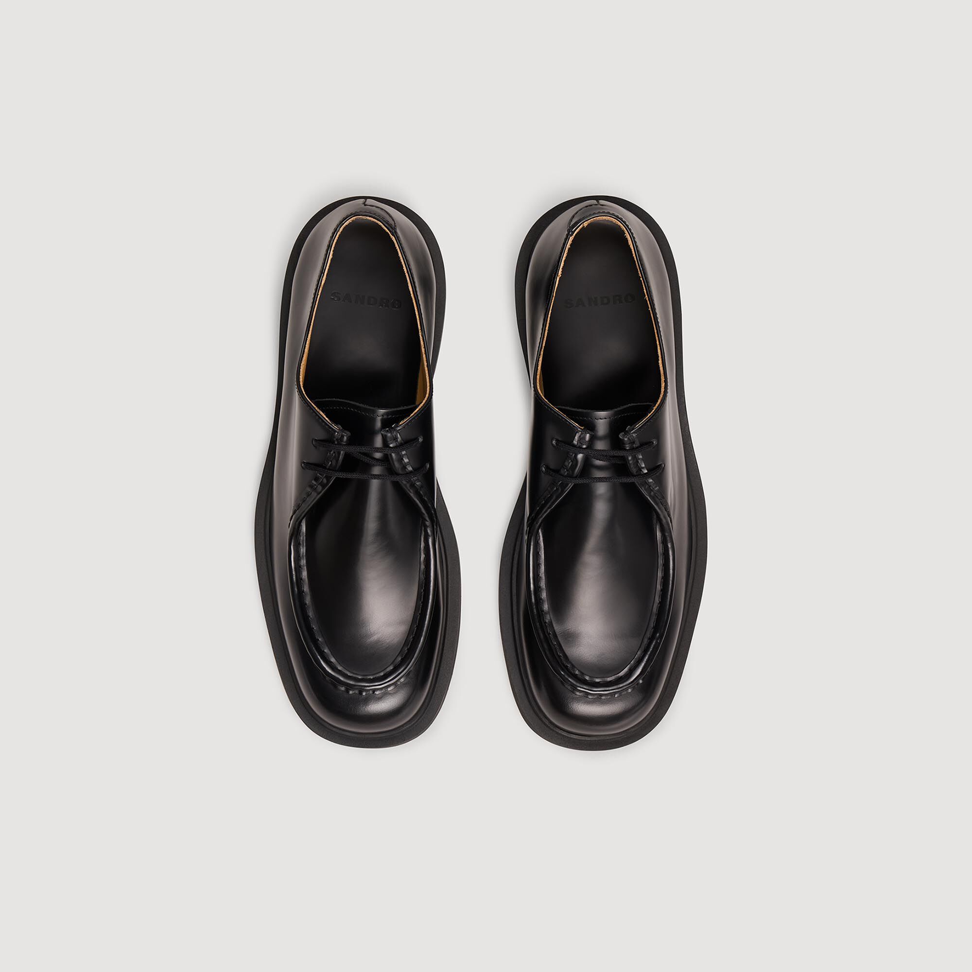 Scarpe da uomo in pelle lucida