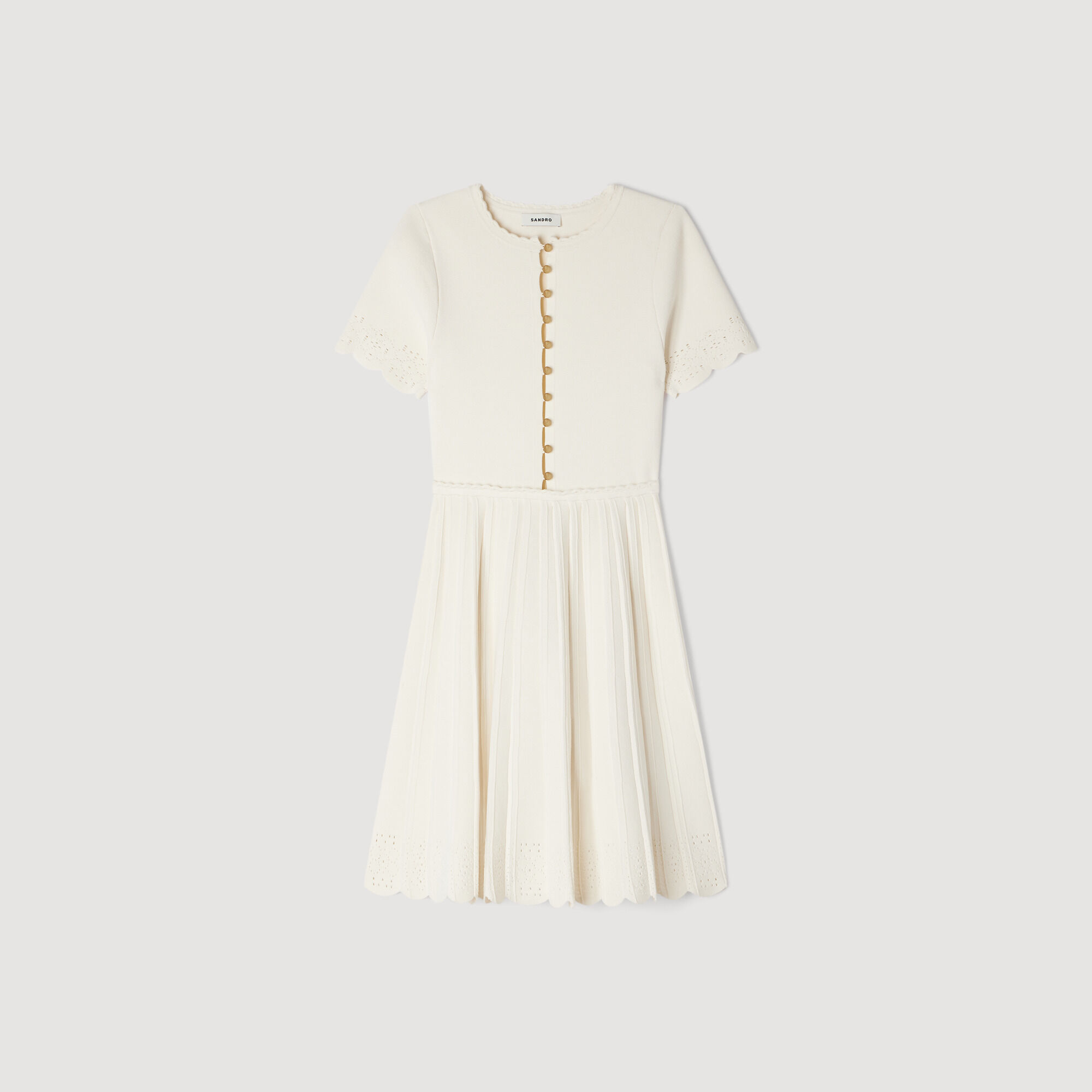 Vestito mini in maglia puntoelle