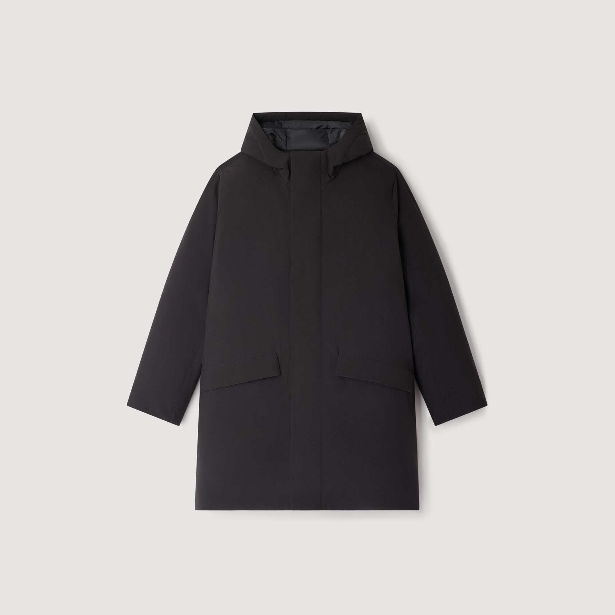 Parka con cappuccio a zip