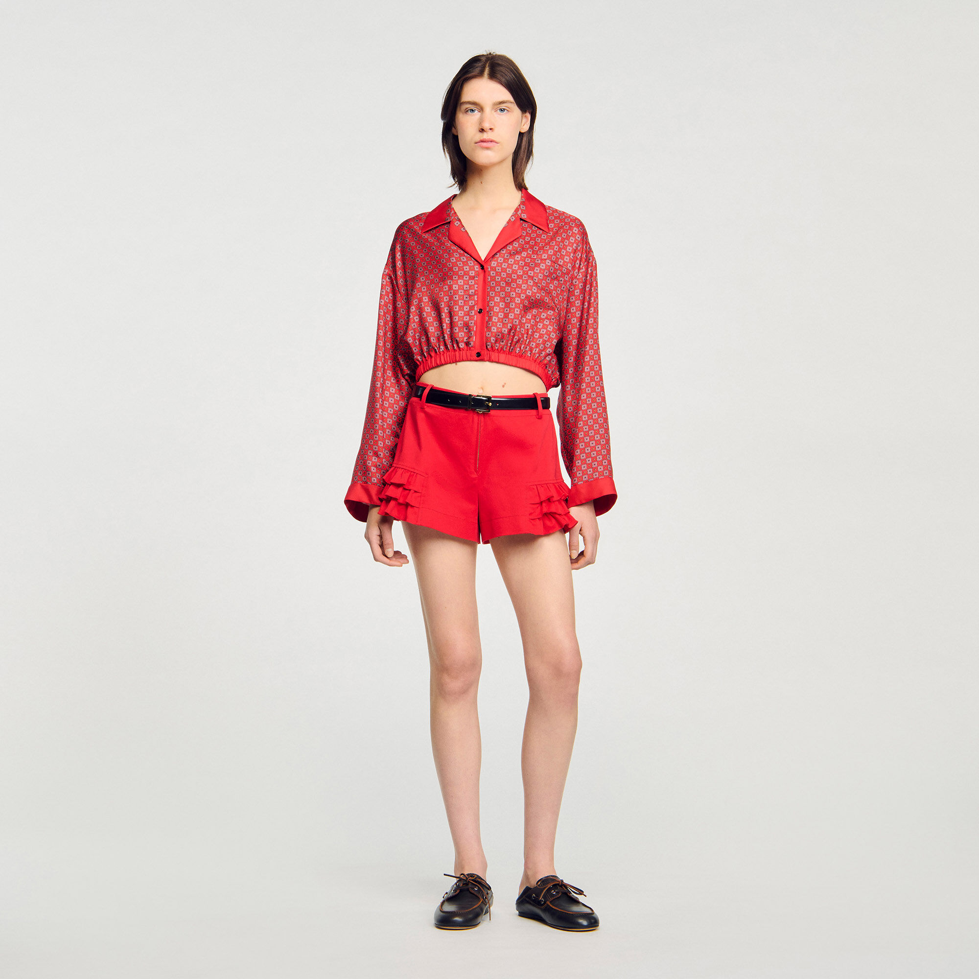 Camicia con stampa sciarpa