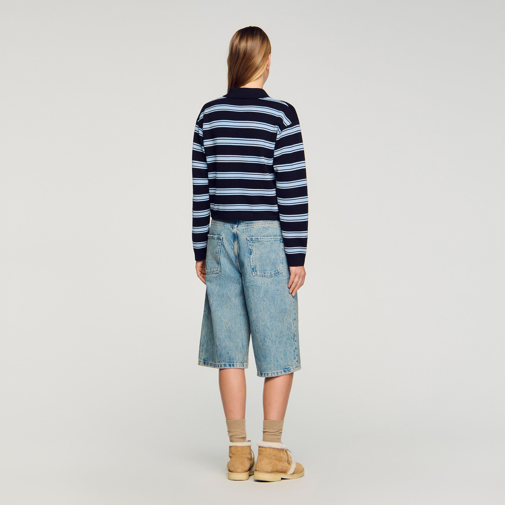 Pullover a maglia con righe