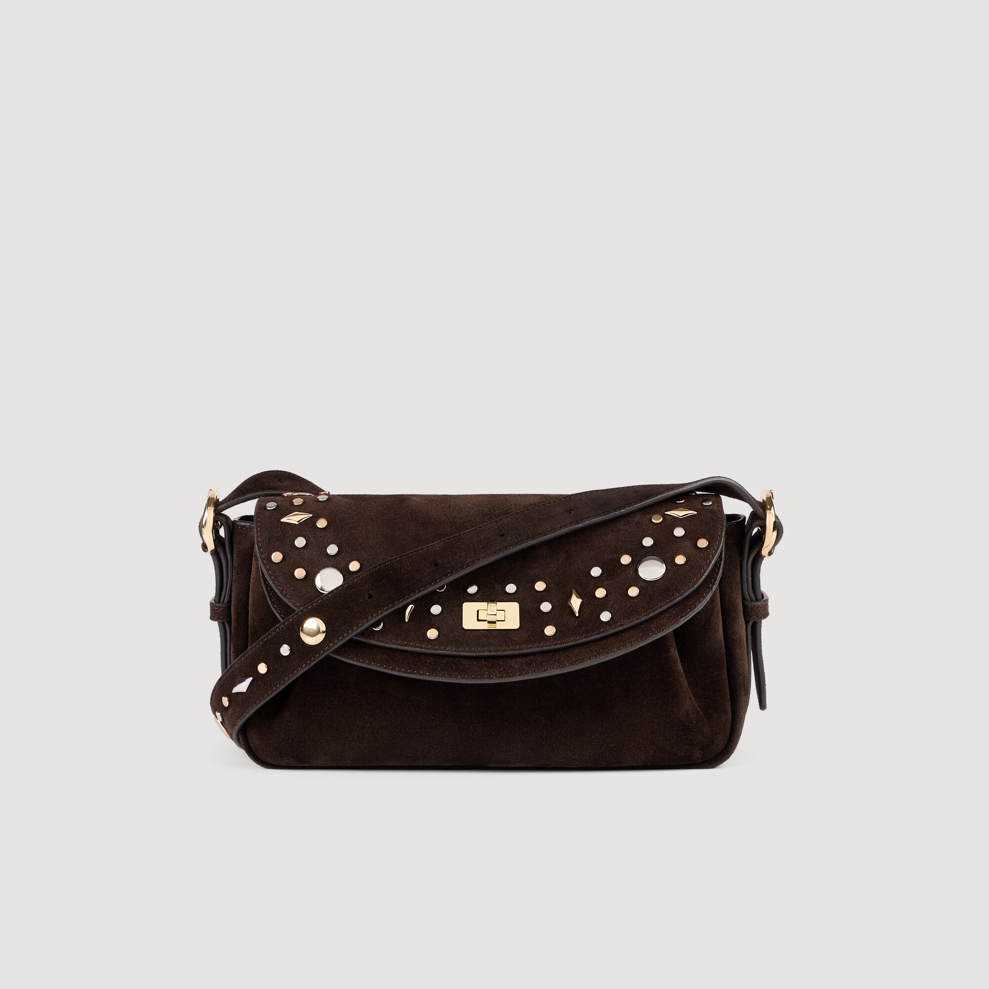 Borsa in pelle suede con borchie LE MAMBO JANYS