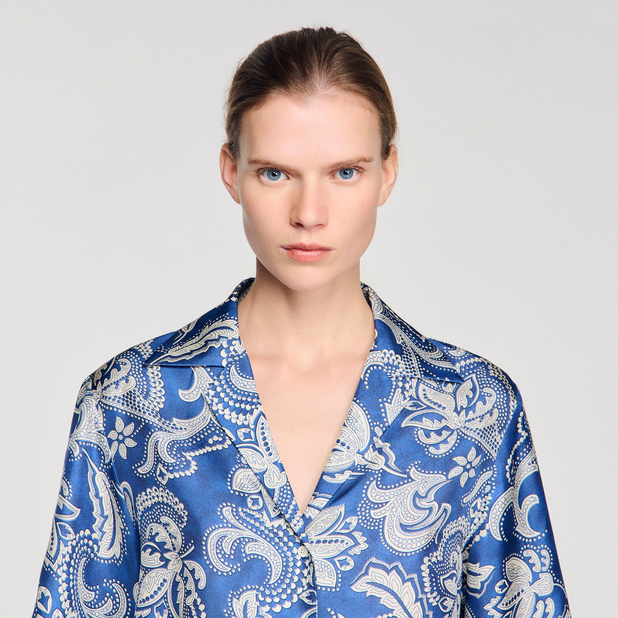 Camicia con stampa floreale