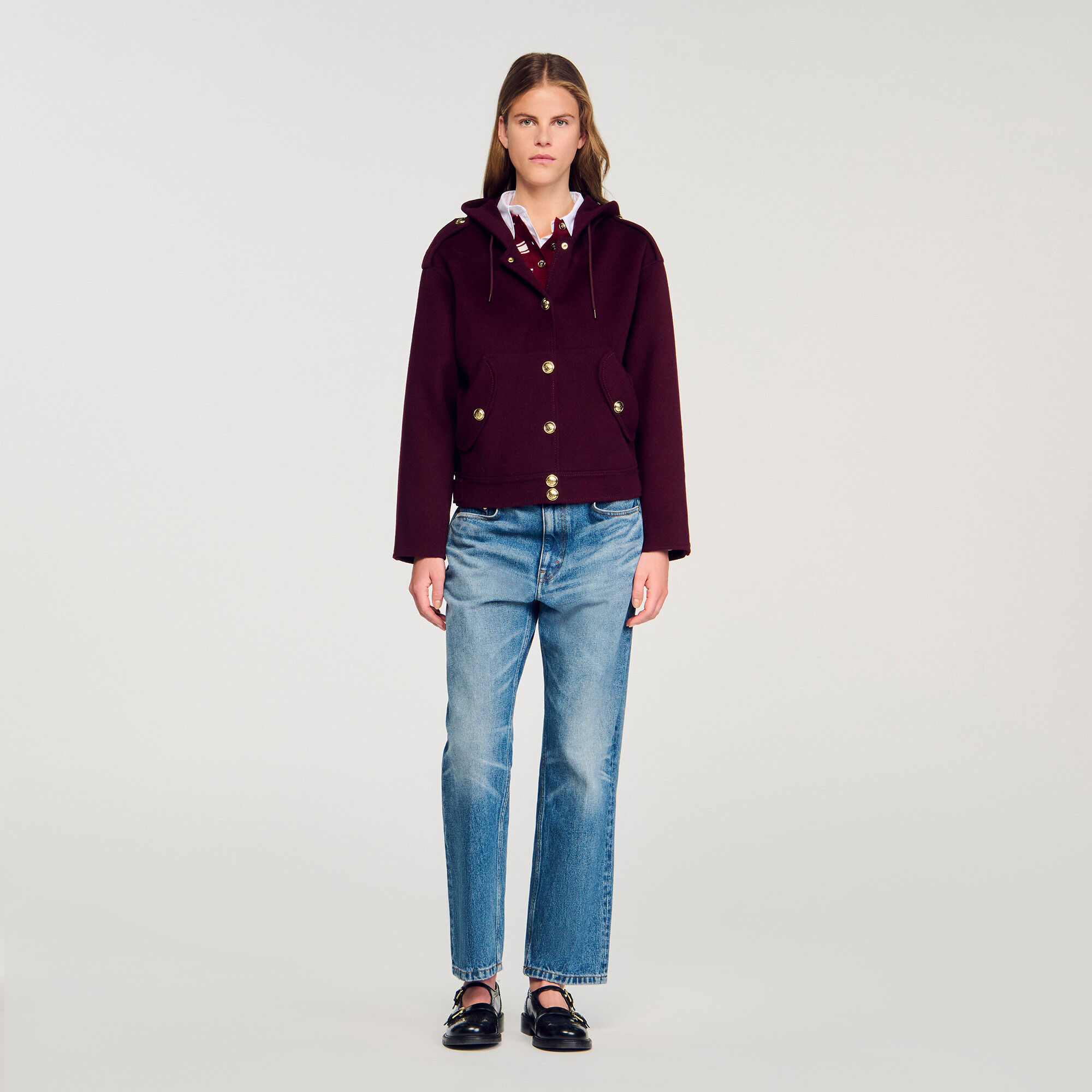 Cappotto in lana a doppio strato