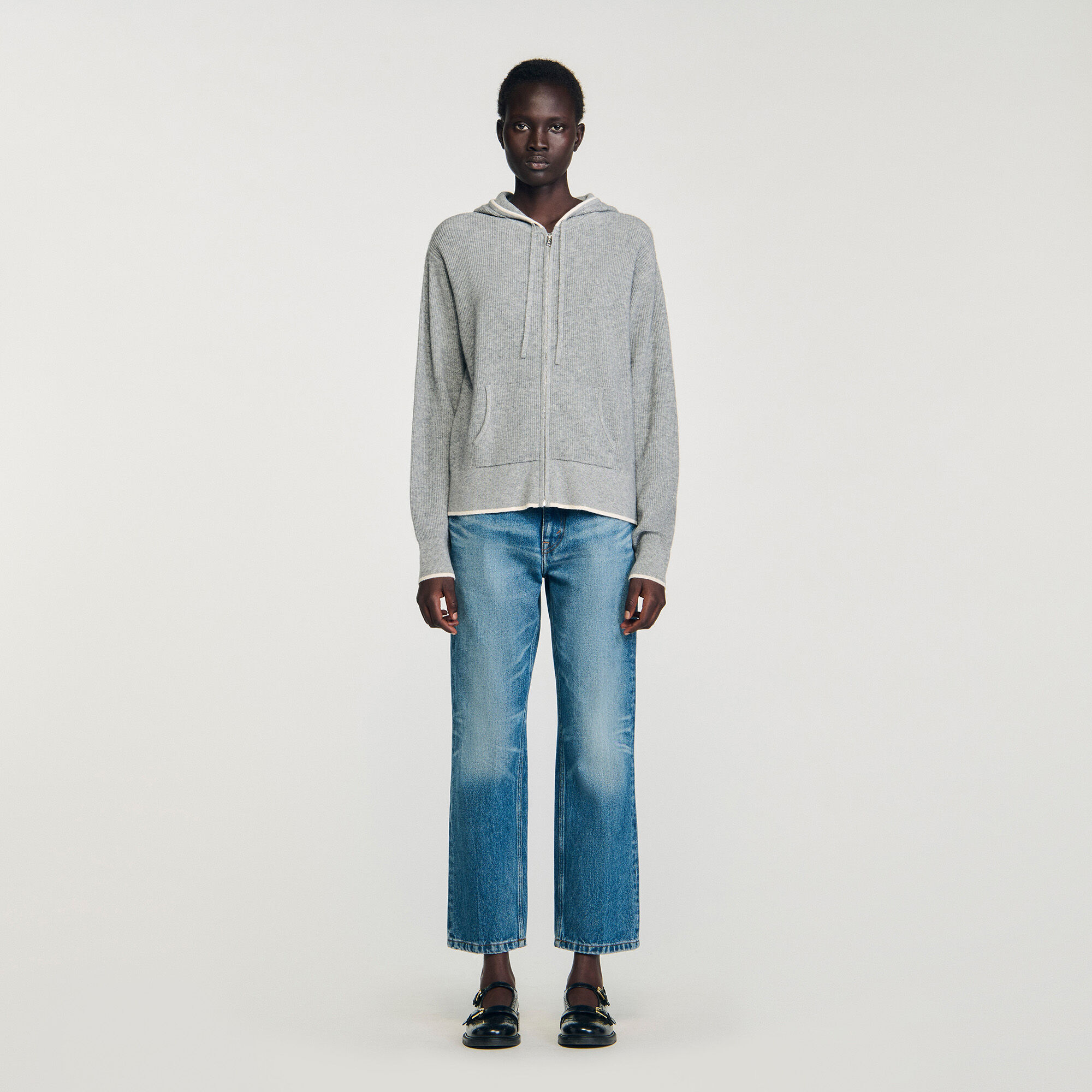 Cardigan con cappuccio