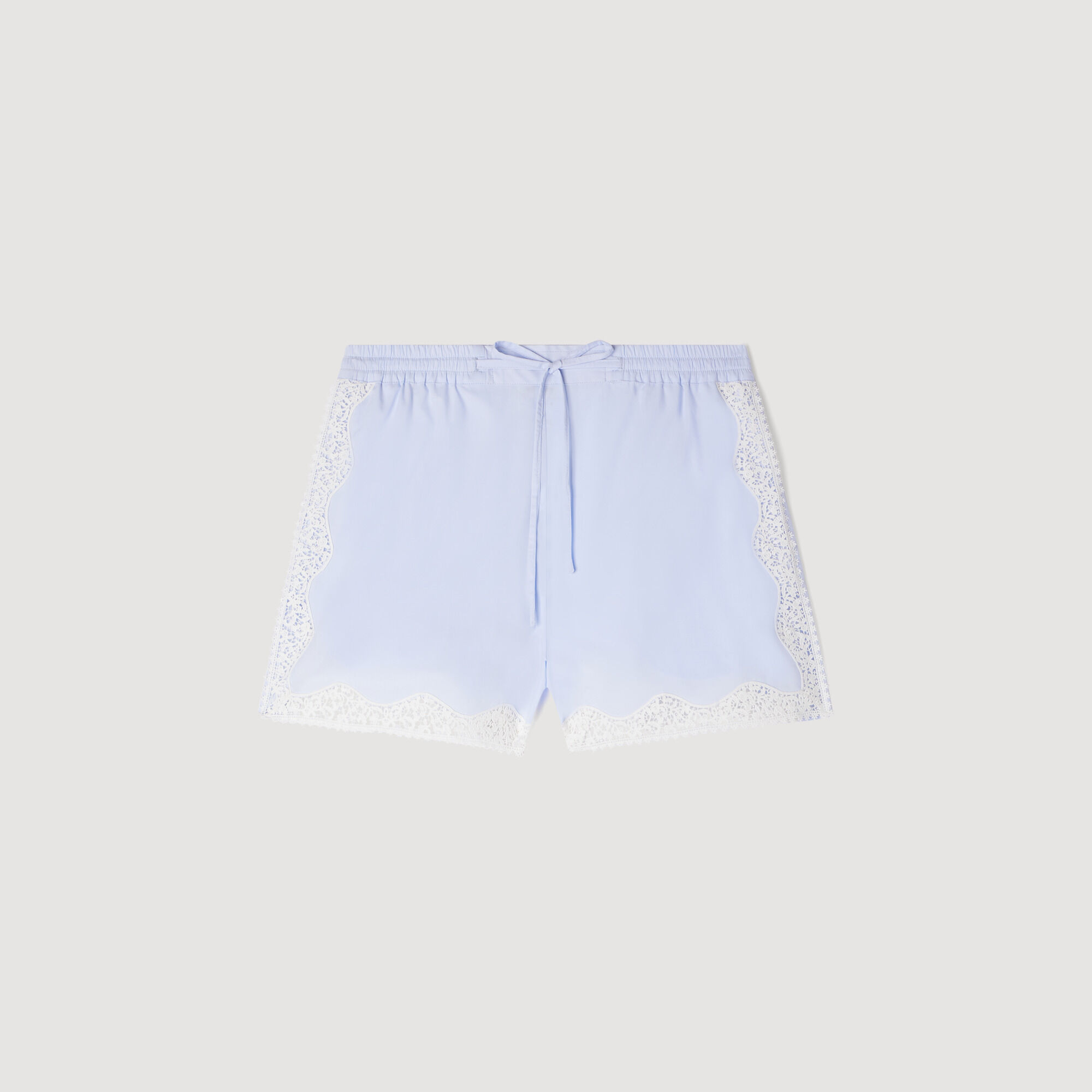 Shorts con dettagli in pizzo