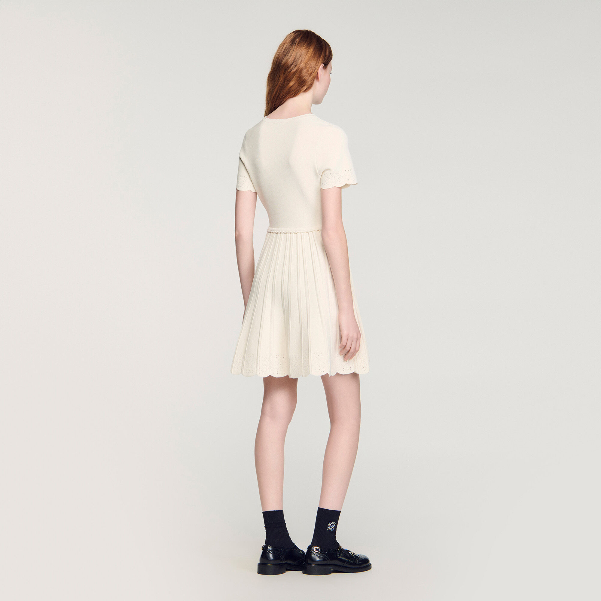 Vestito mini in maglia puntoelle